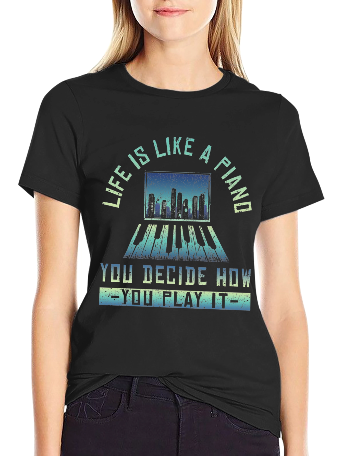 Piano Life Graphic Tee