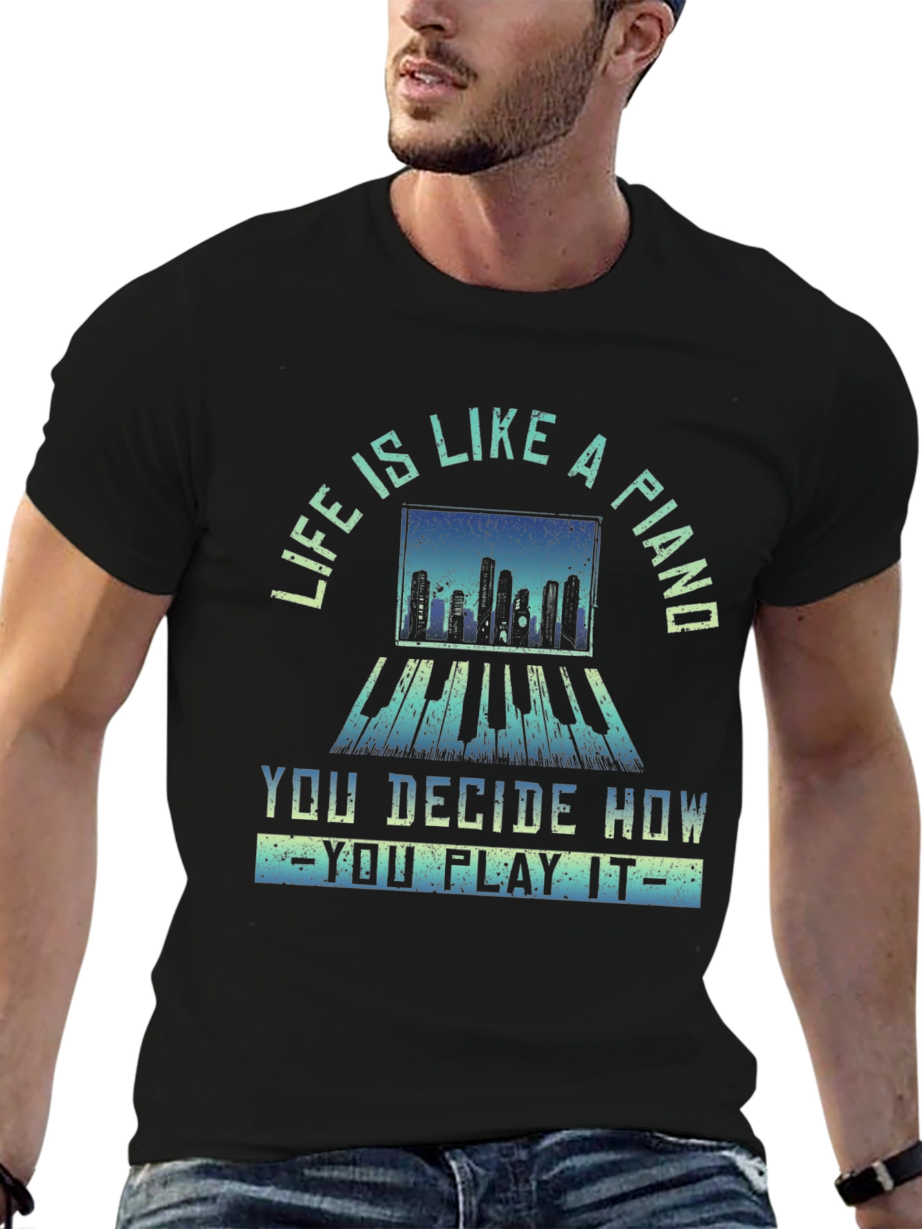 Piano Life Graphic Tee