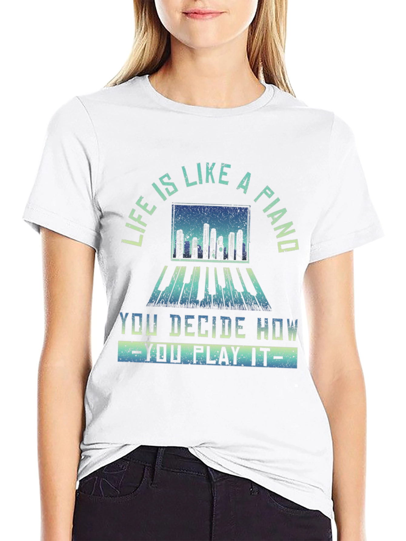 Piano Life Graphic Tee