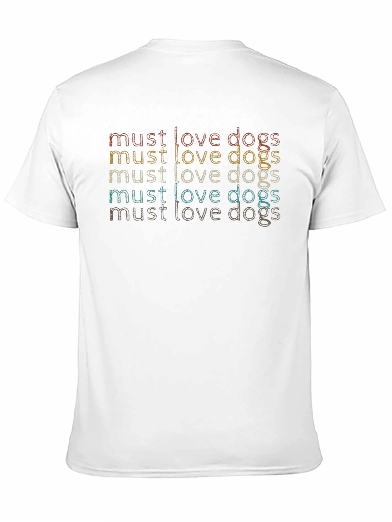 Must Love Dogs Retro T-Shirt