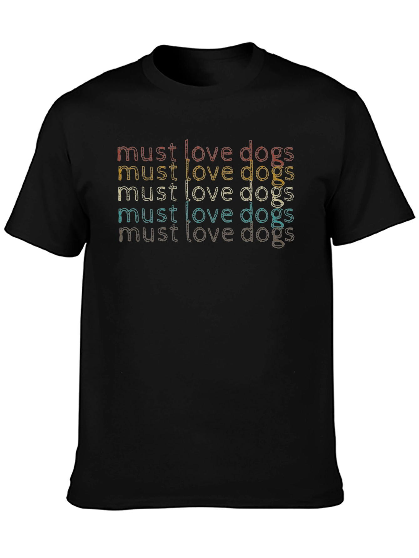Must Love Dogs Retro T-Shirt