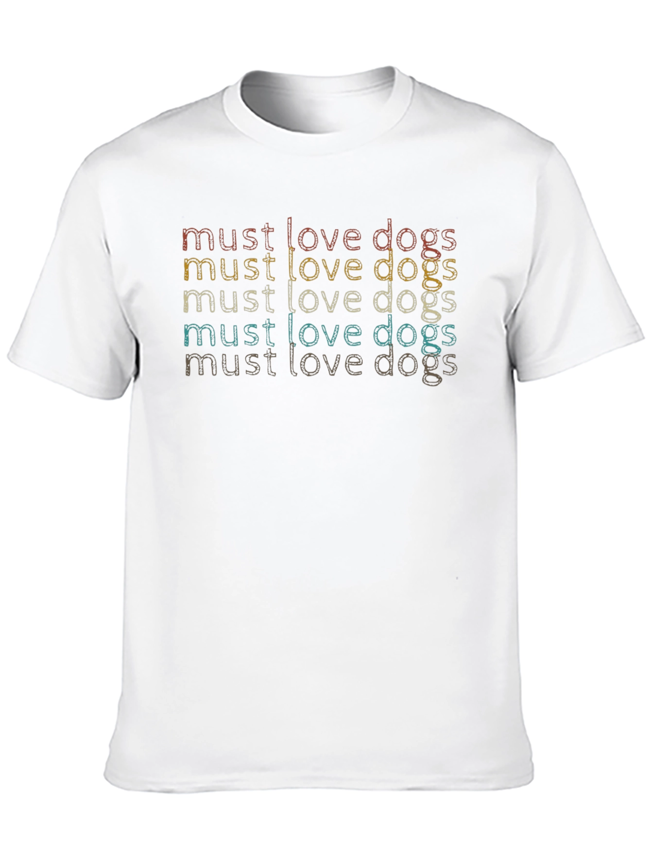 Must Love Dogs Retro T-Shirt
