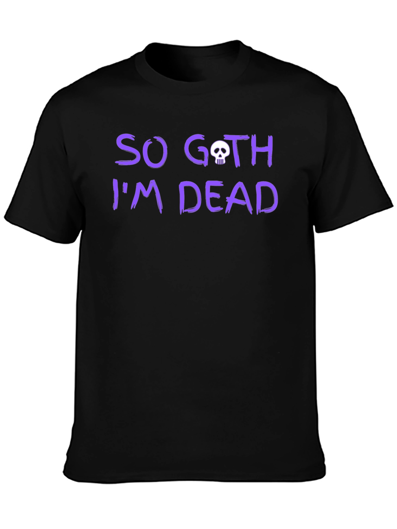 So Goth Im Dead Graphic Tee - Black