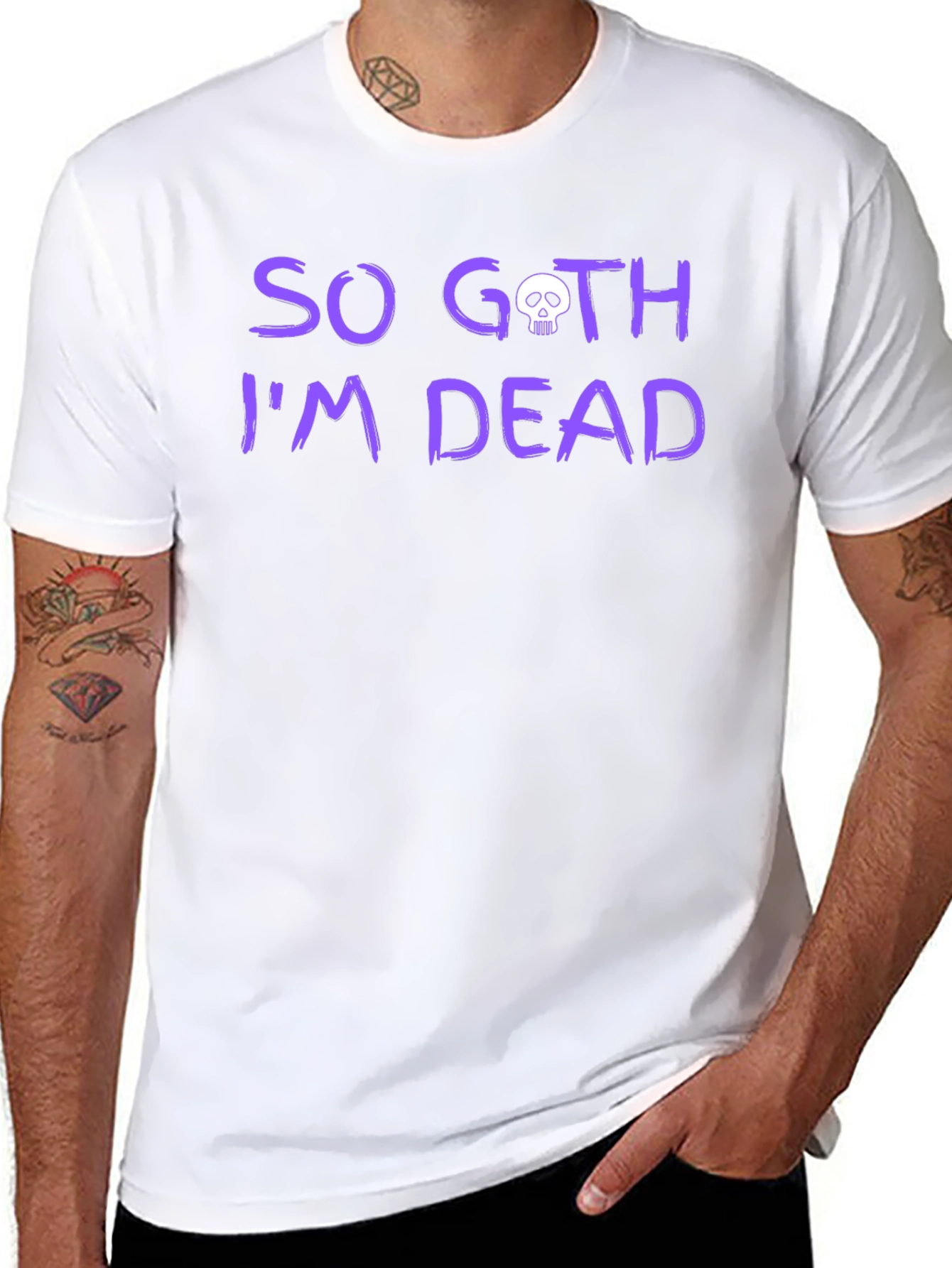 So Goth Im Dead Graphic Tee - Black