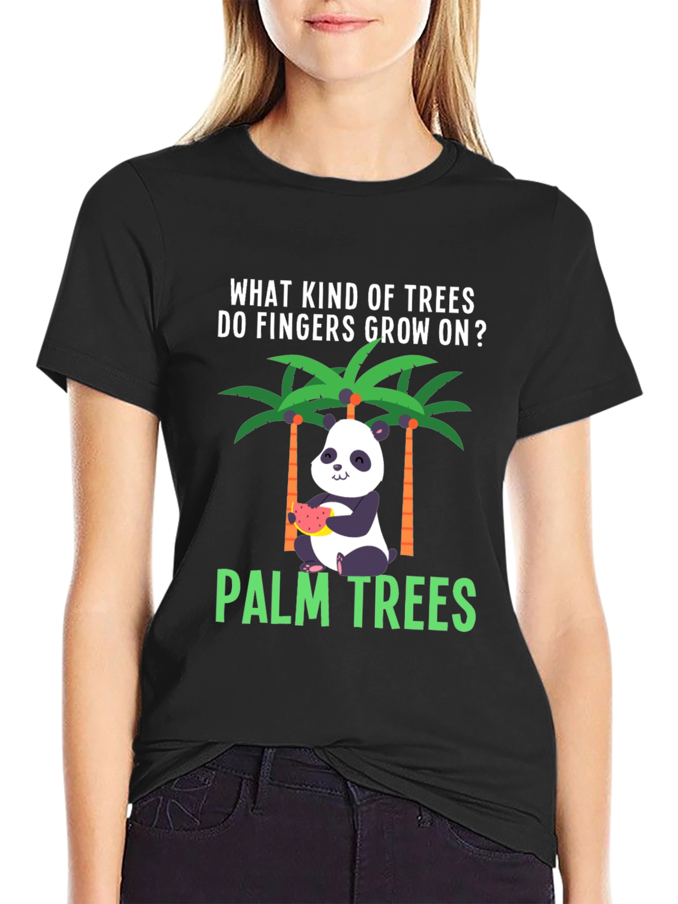Funny Panda Palm Trees T-Shirt