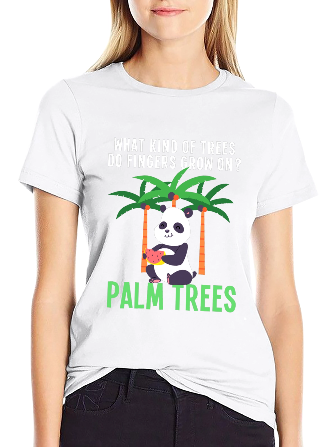Funny Panda Palm Trees T-Shirt