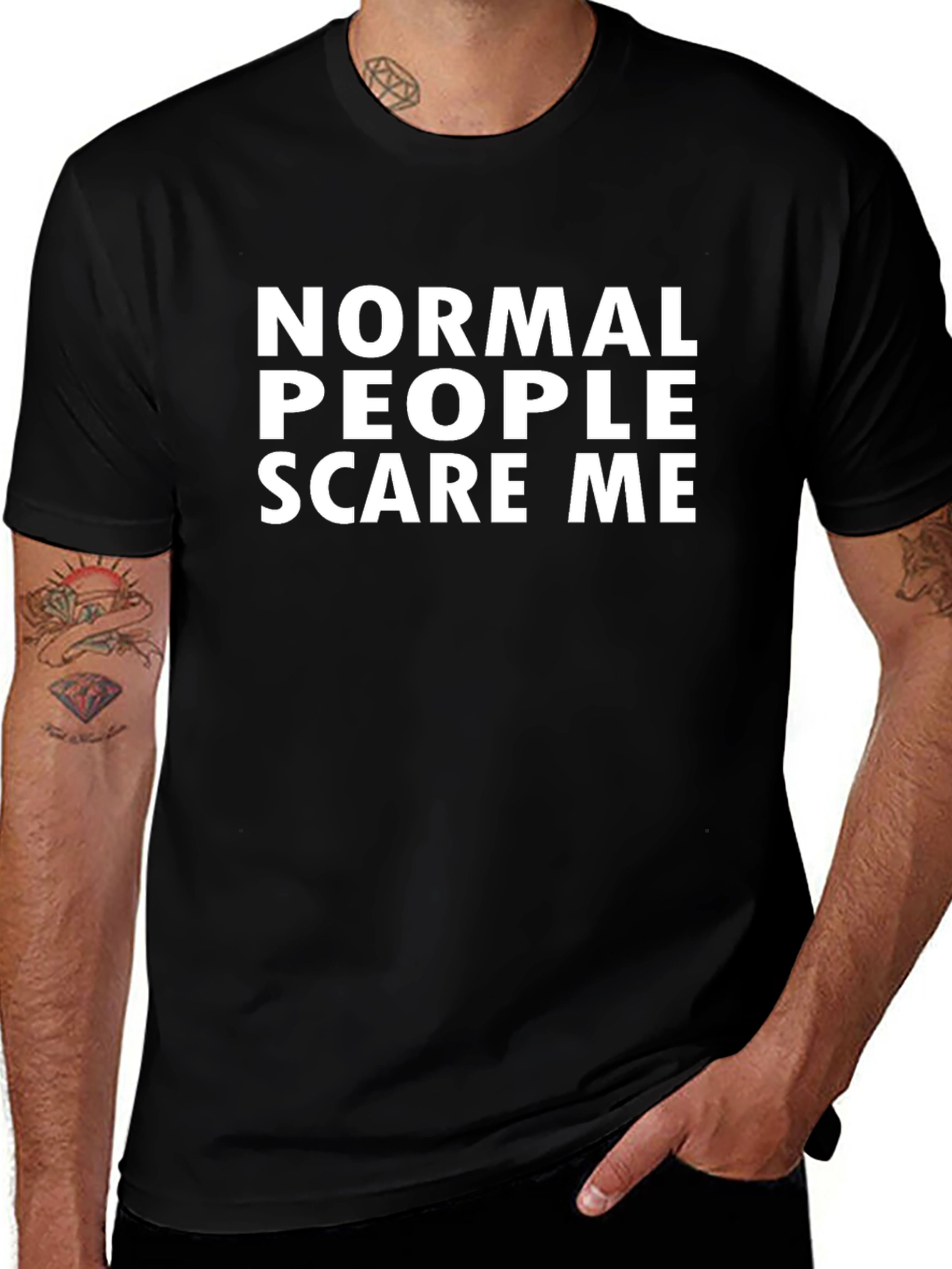 Normal People Scare Me Graphic Tee