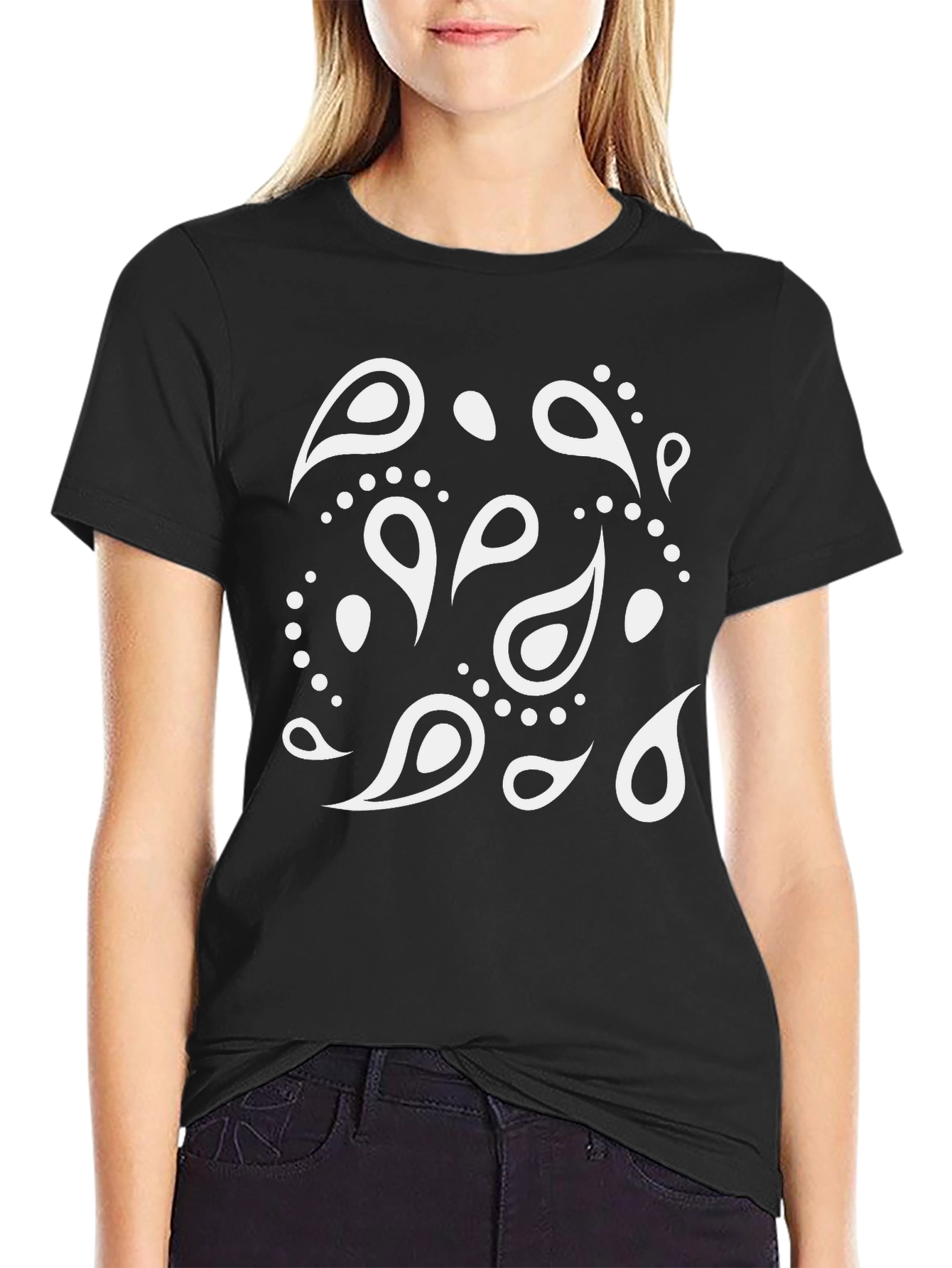 Bandana Pattern T-Shirt - Casual Style