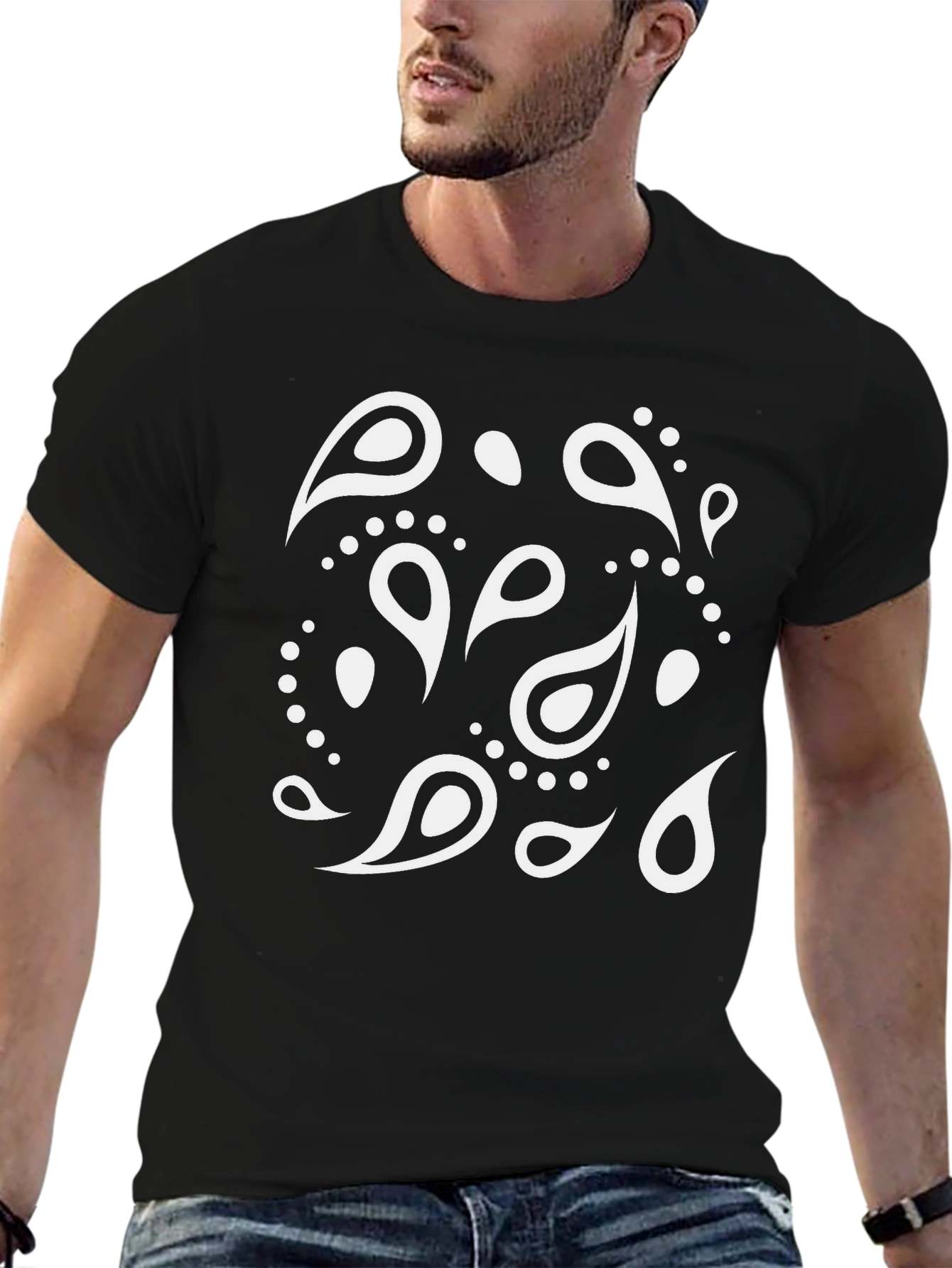 Bandana Pattern T-Shirt - Casual Style