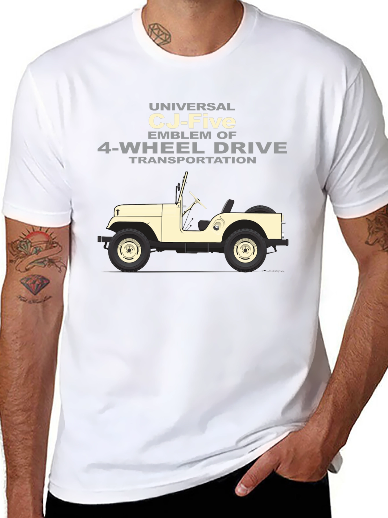 Universal CJ-Five 4-Wheel Drive T-Shirt