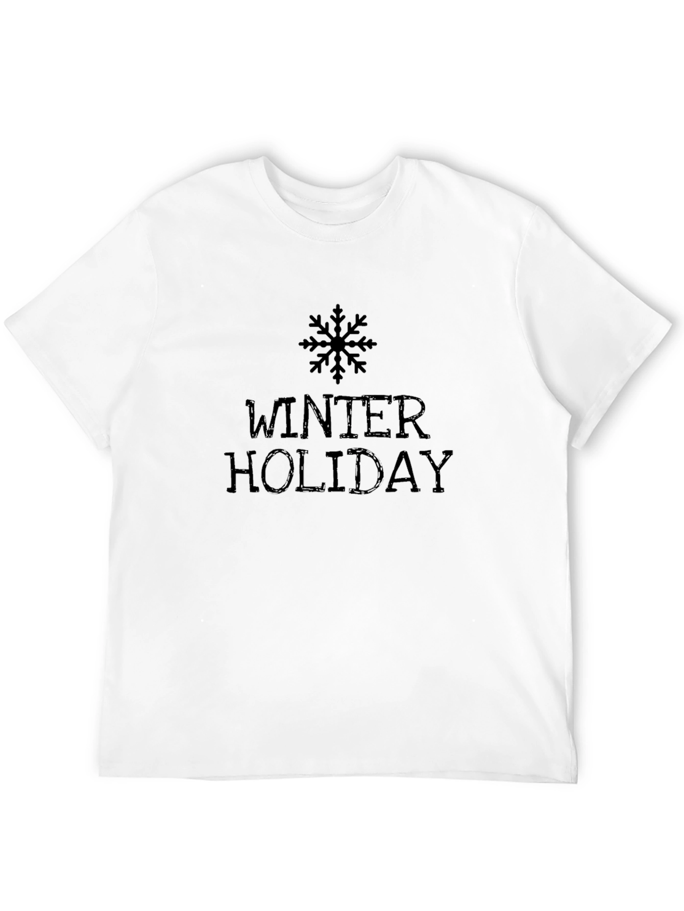 Winter Holiday Black T-Shirt