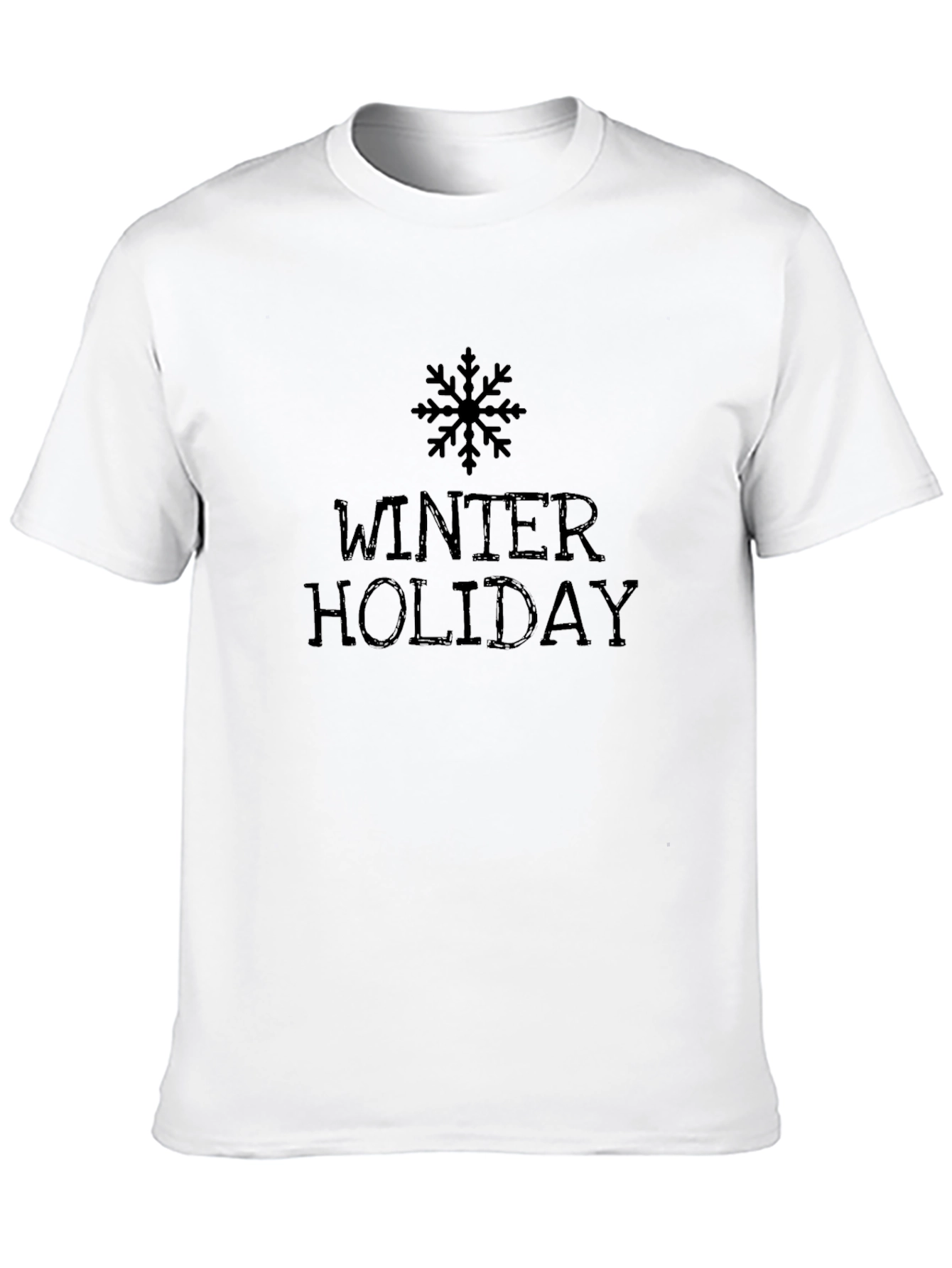 Winter Holiday Black T-Shirt