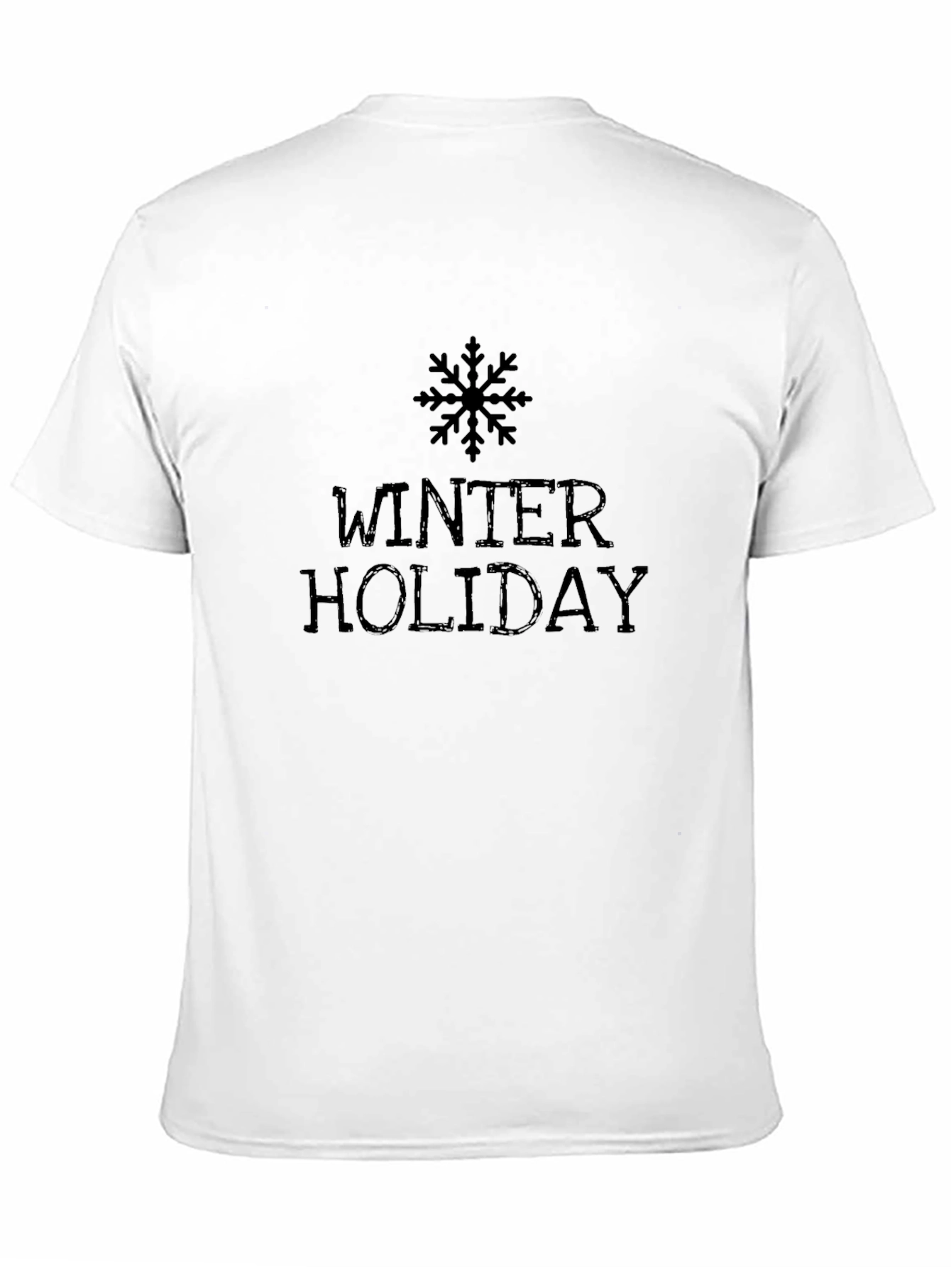 Winter Holiday Black T-Shirt
