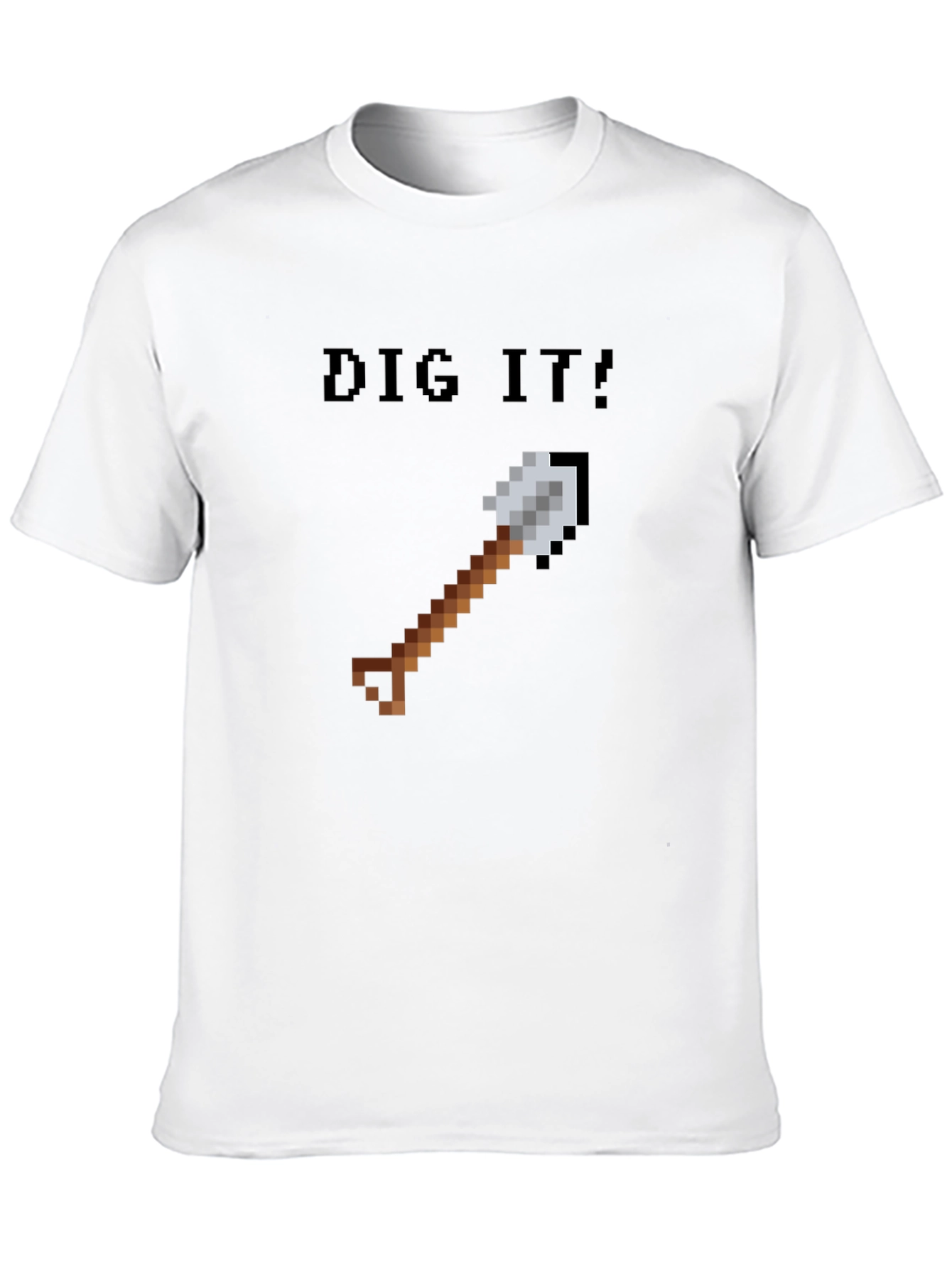 Dig It! Pixel Art Shovel T-Shirt