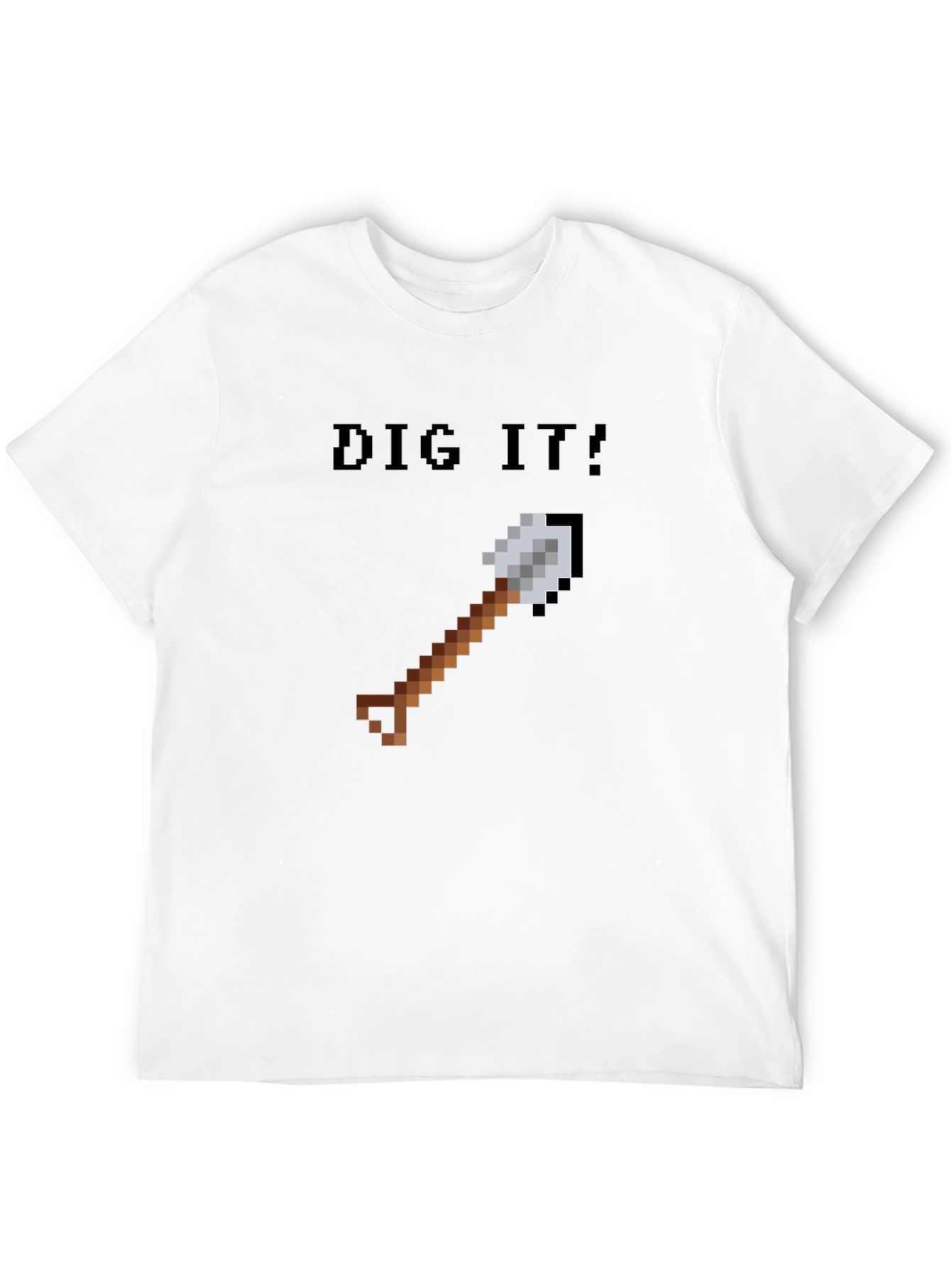 Dig It! Pixel Art Shovel T-Shirt