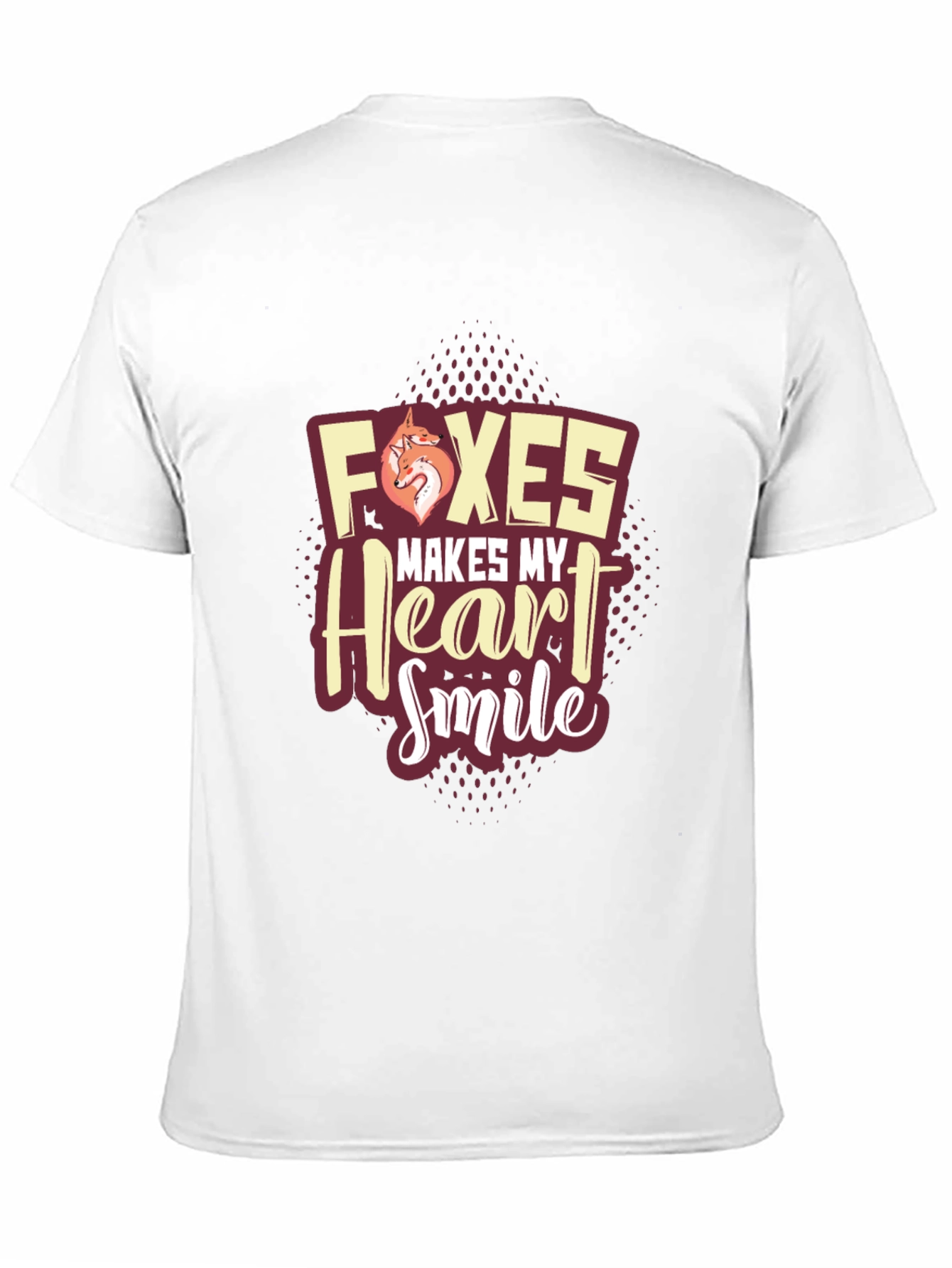 Foxes Make My Heart Smile Graphic T-Shirt