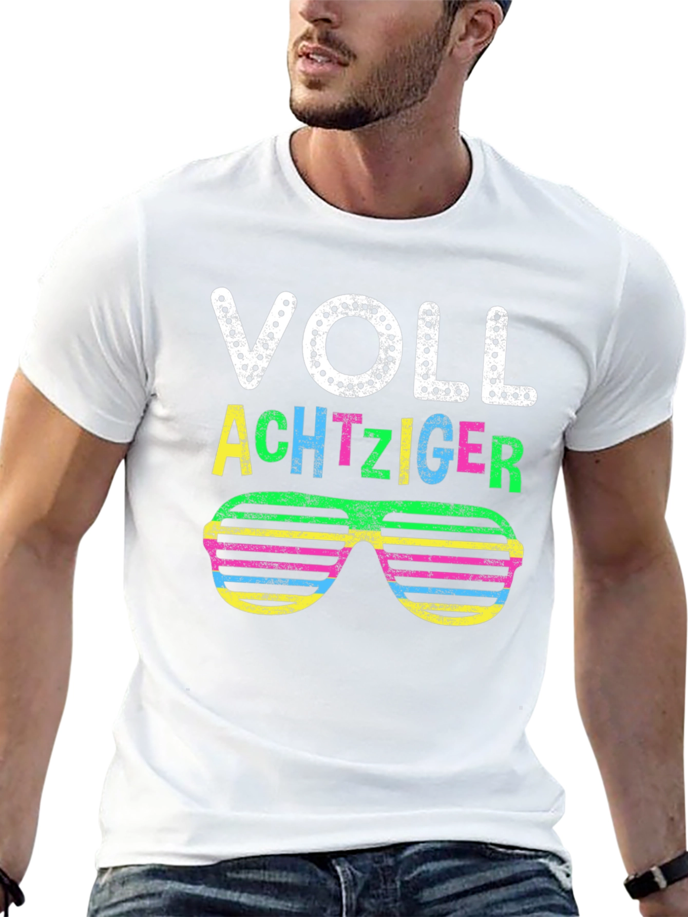 Voll Achtziger 80s Retro Sunglasses T-Shirt