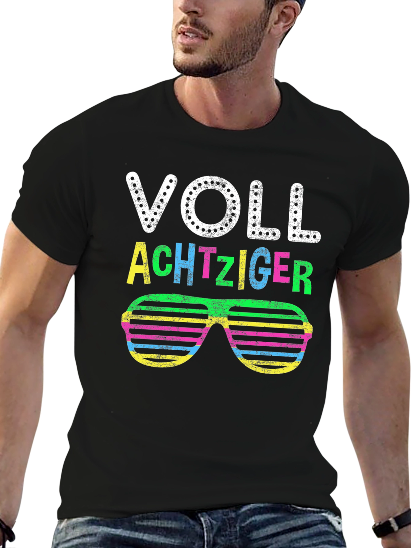 Voll Achtziger 80s Retro Sunglasses T-Shirt