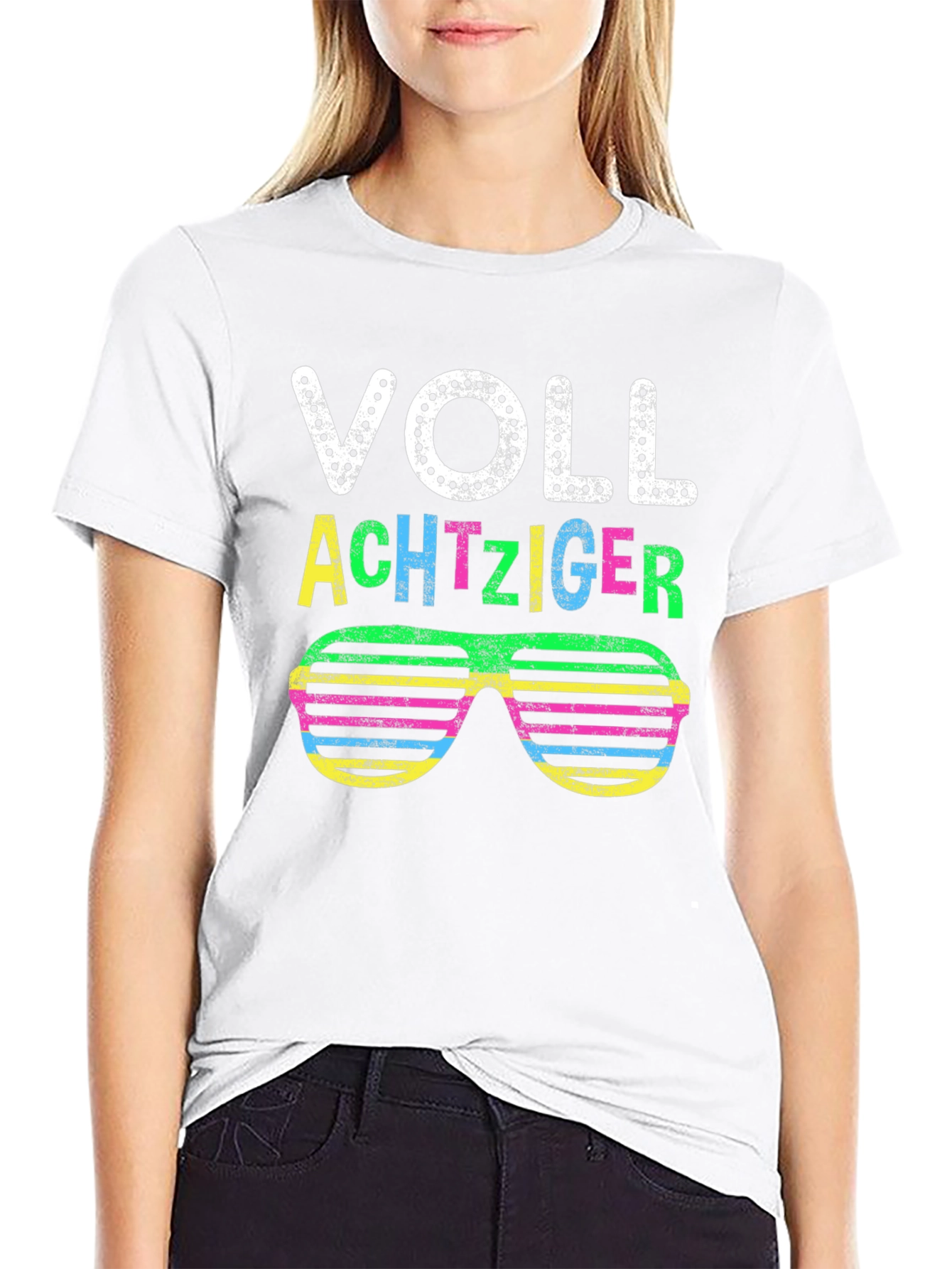 Voll Achtziger 80s Retro Sunglasses T-Shirt