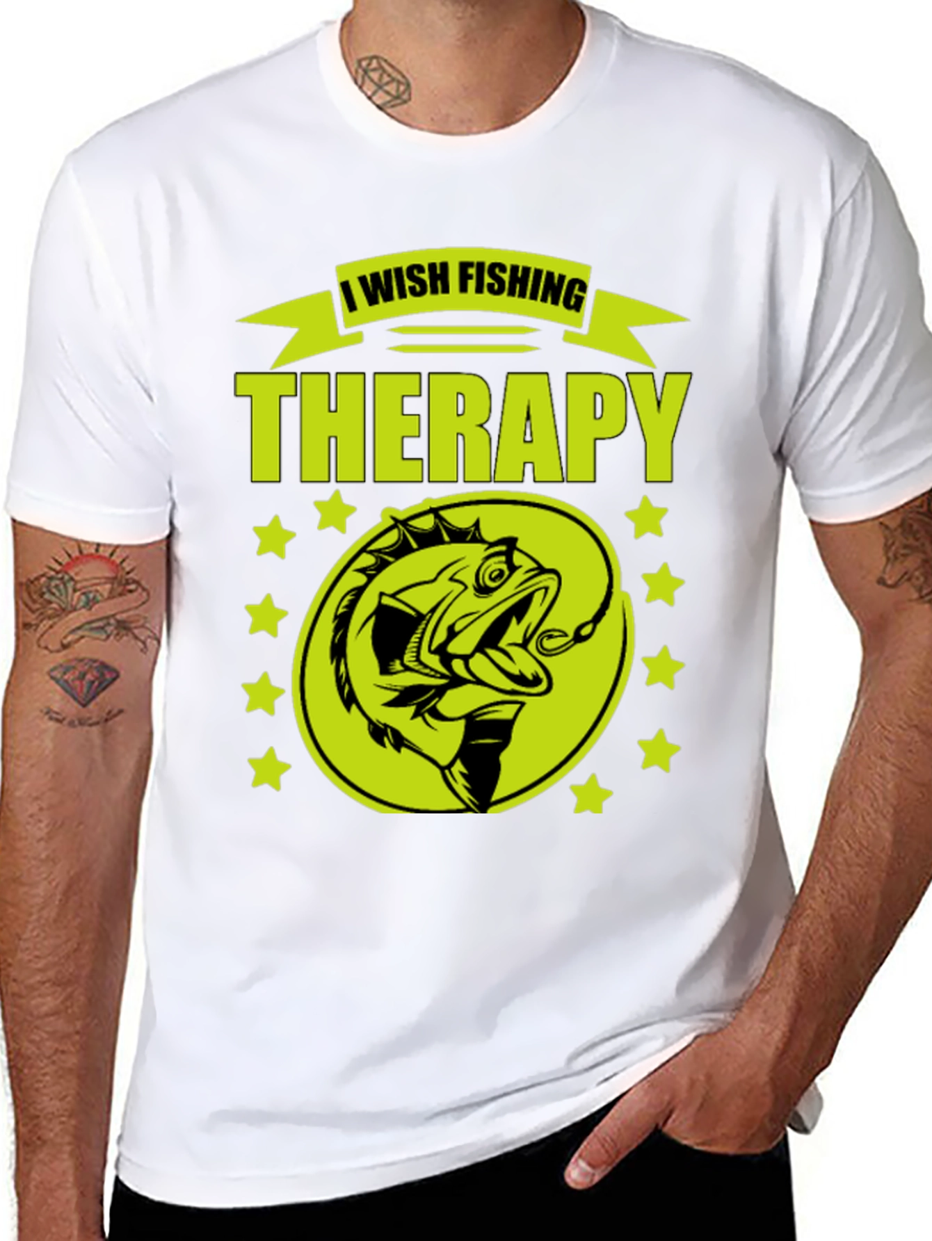 Fishing Therapy Graphic T-Shirt