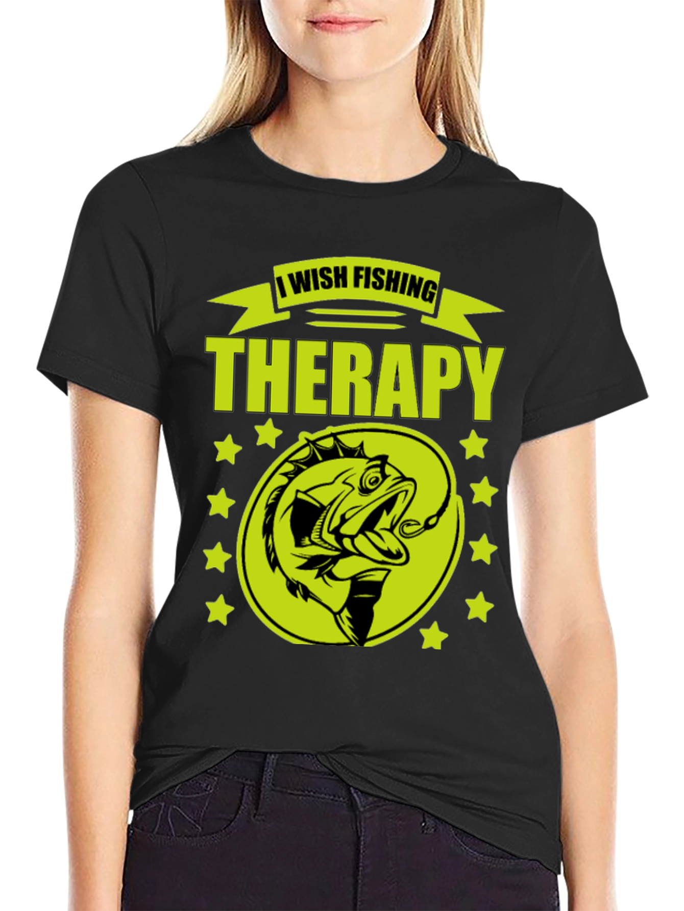 Fishing Therapy Graphic T-Shirt