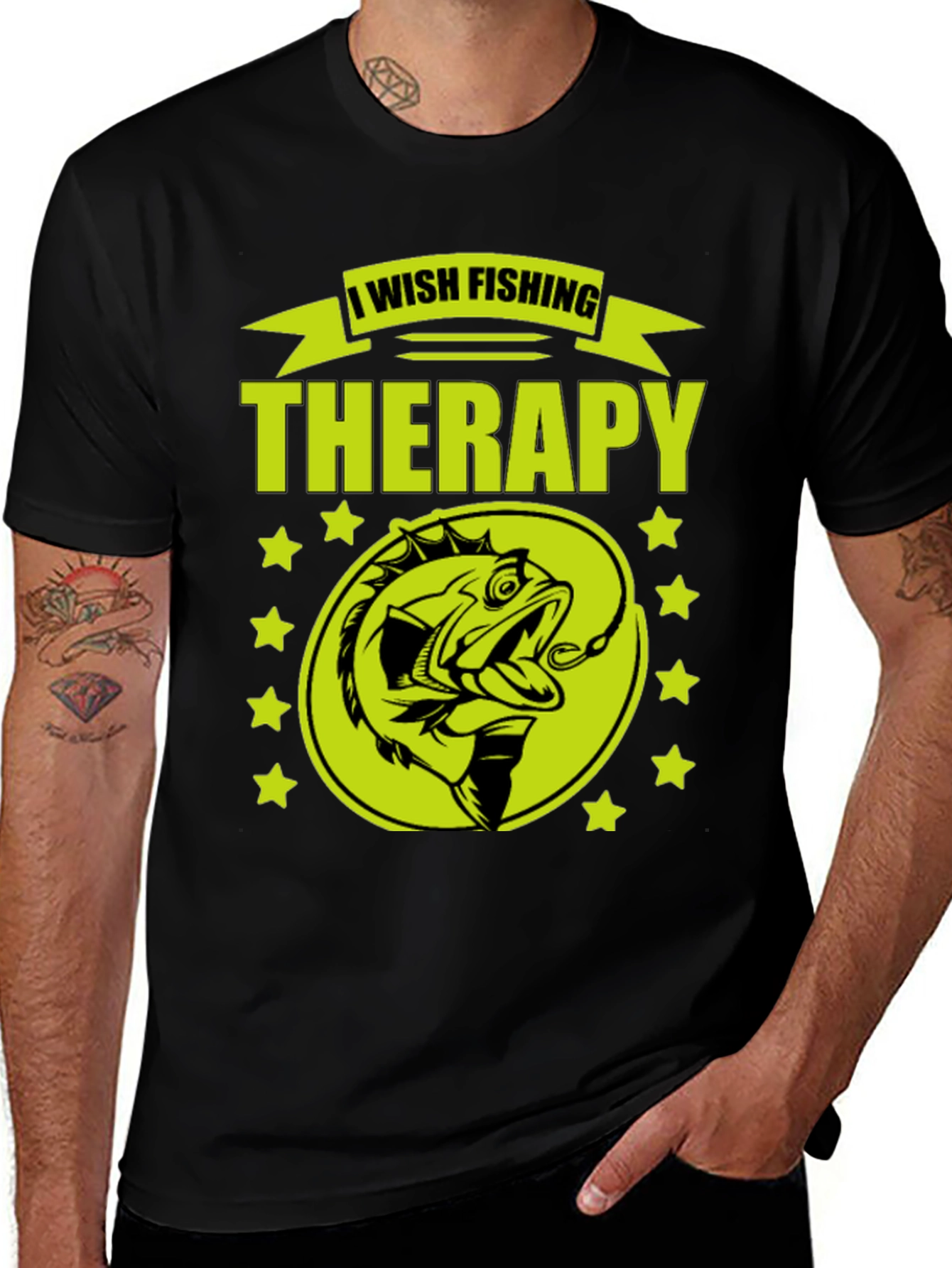 Fishing Therapy Graphic T-Shirt