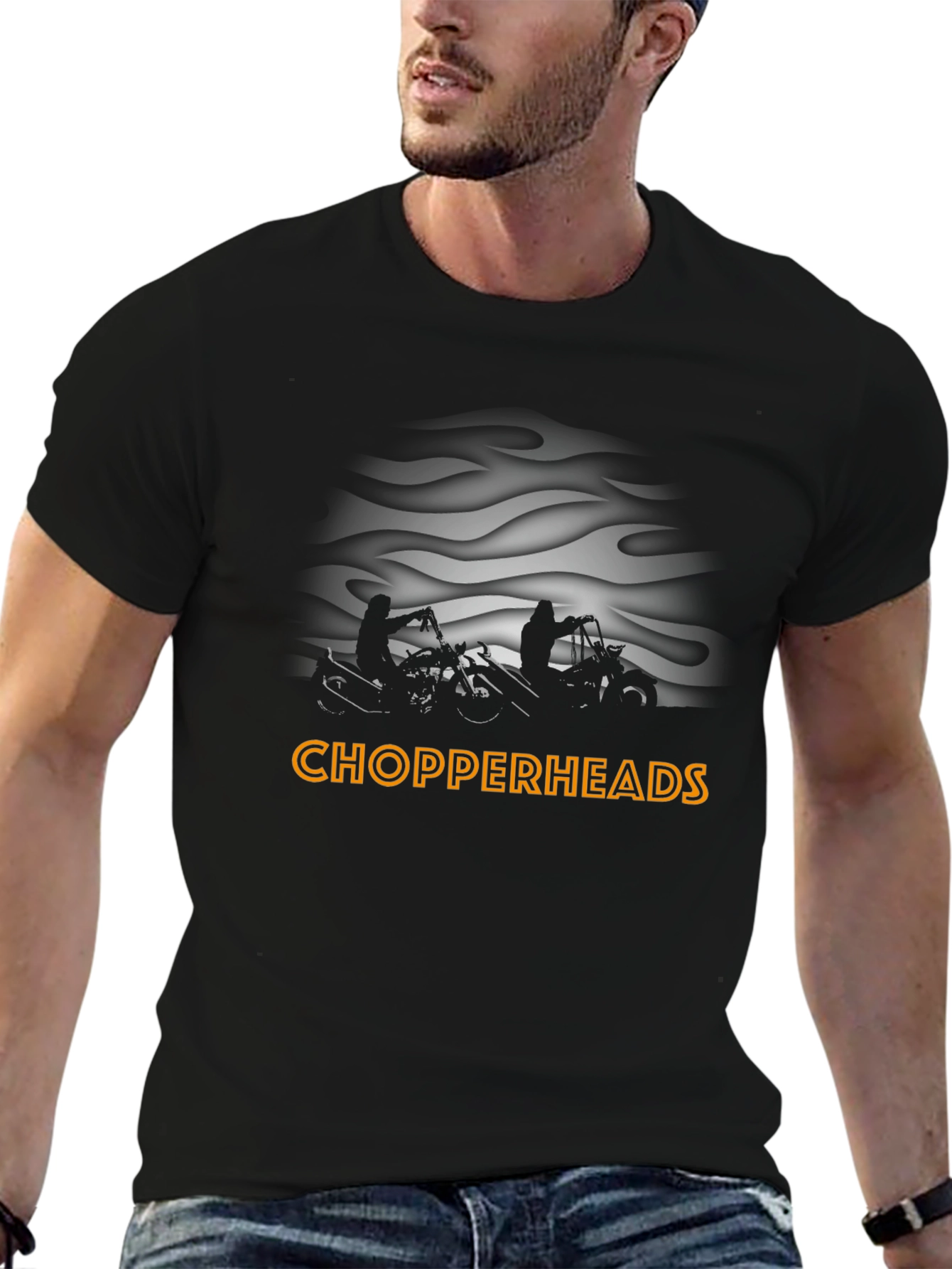Chopperheads Graphic T-Shirt | Black Motorcycle Tee