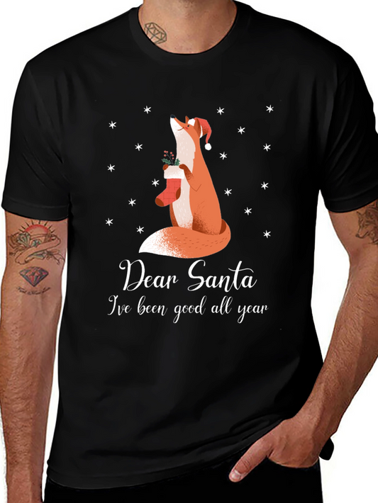 Dear Santa Fox Christmas T-Shirt - Good All Year