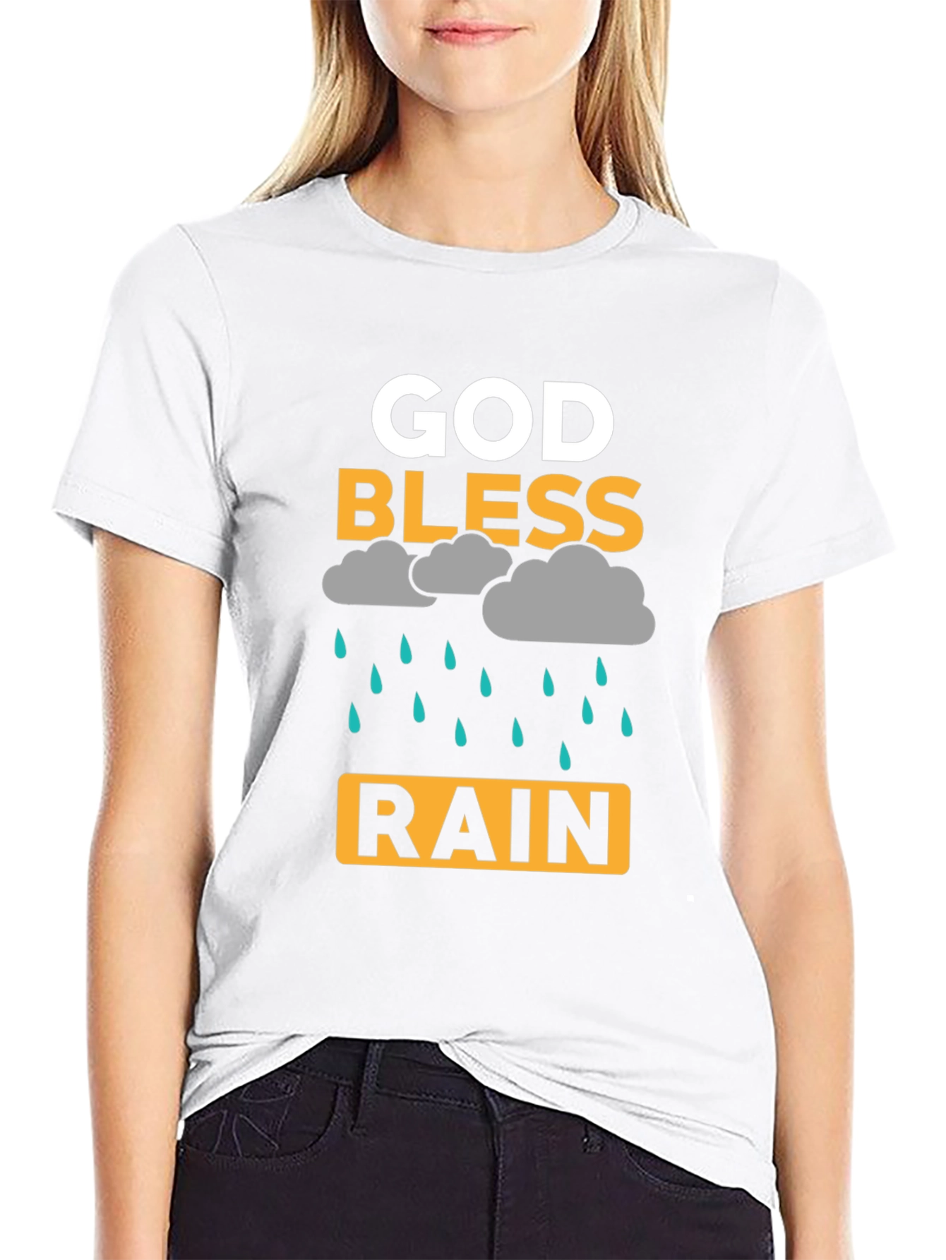 God Bless Rain T-Shirt - Stylish Graphic Tee