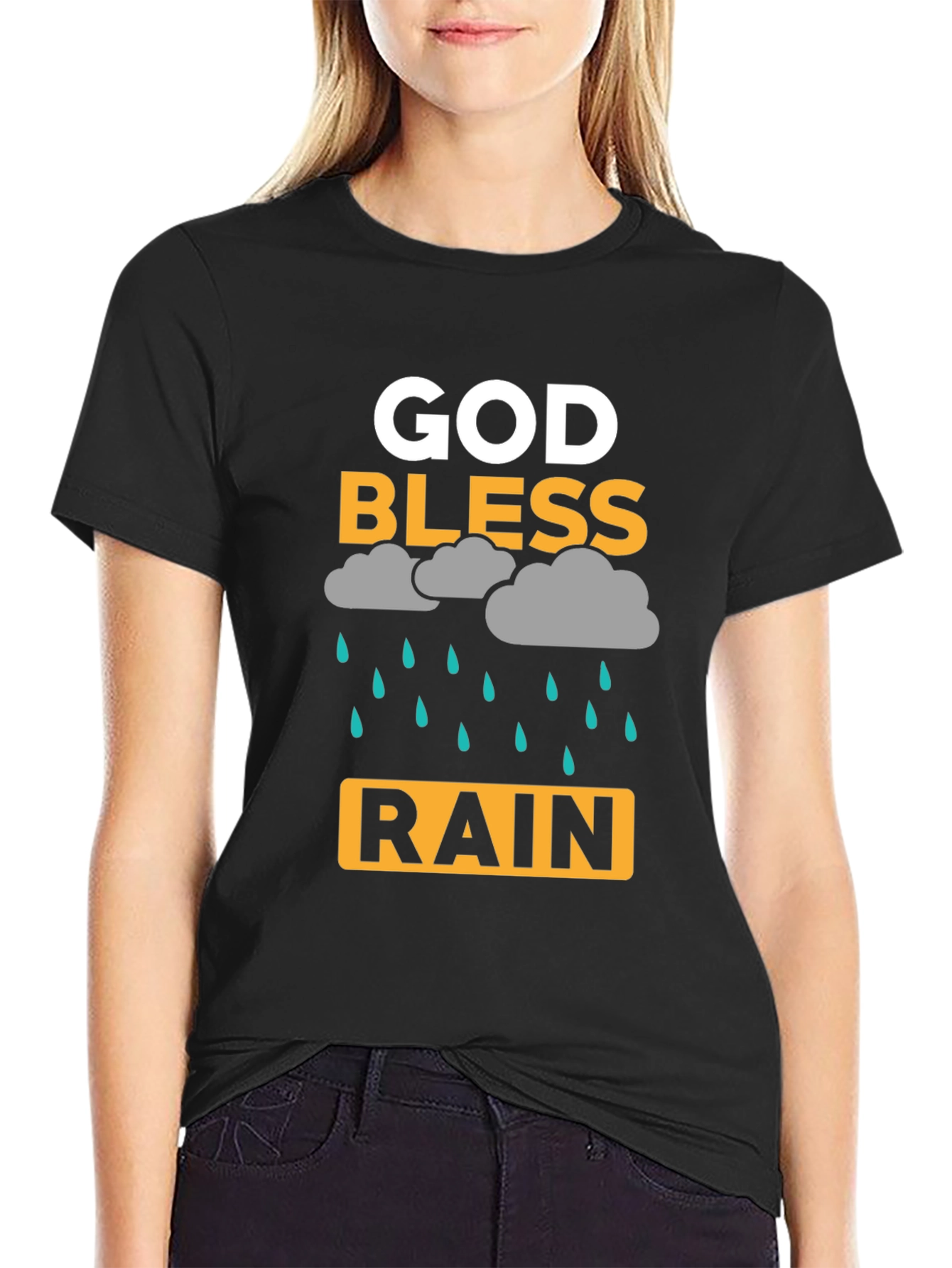 God Bless Rain T-Shirt - Stylish Graphic Tee