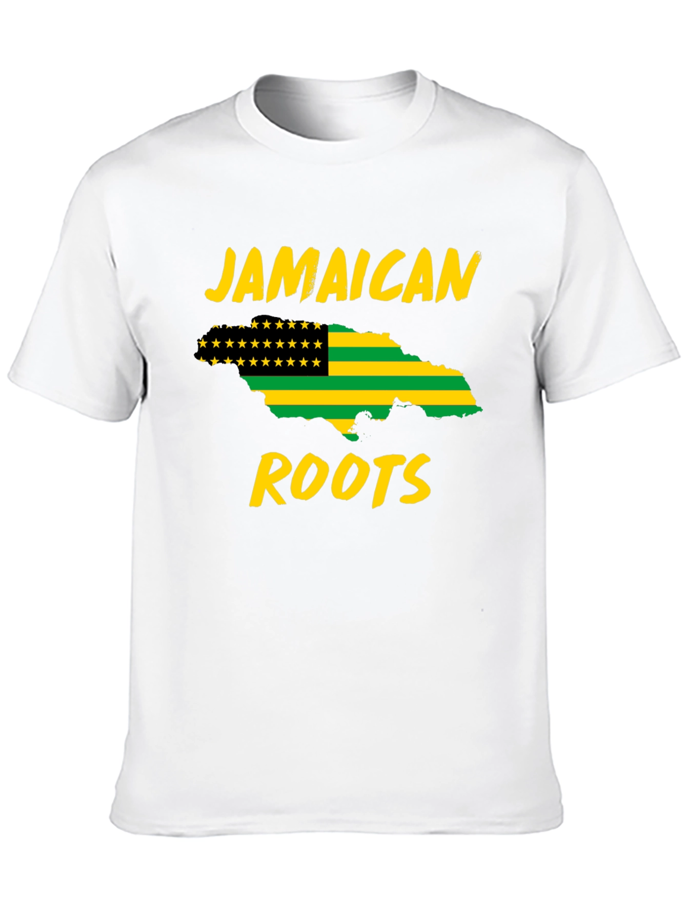 Jamaican Roots T-Shirt - Black Graphic Tee