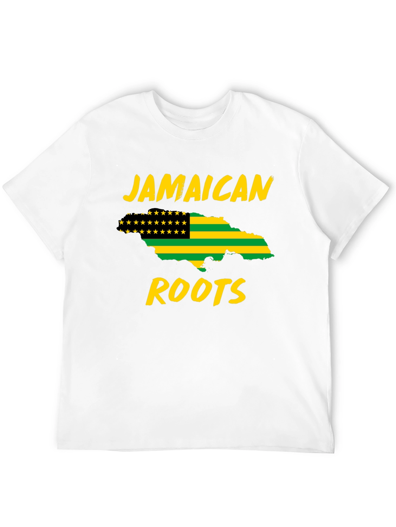 Jamaican Roots T-Shirt - Black Graphic Tee