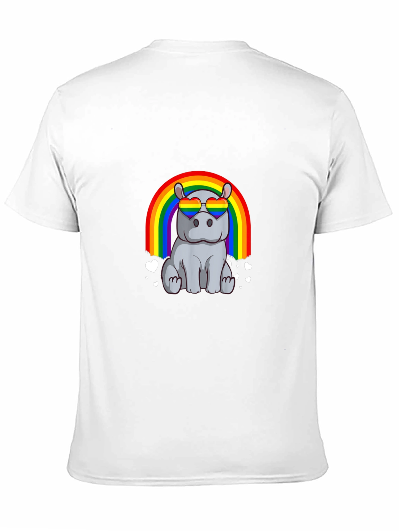 Hippo Rainbow LGBTQ Pride T-Shirt