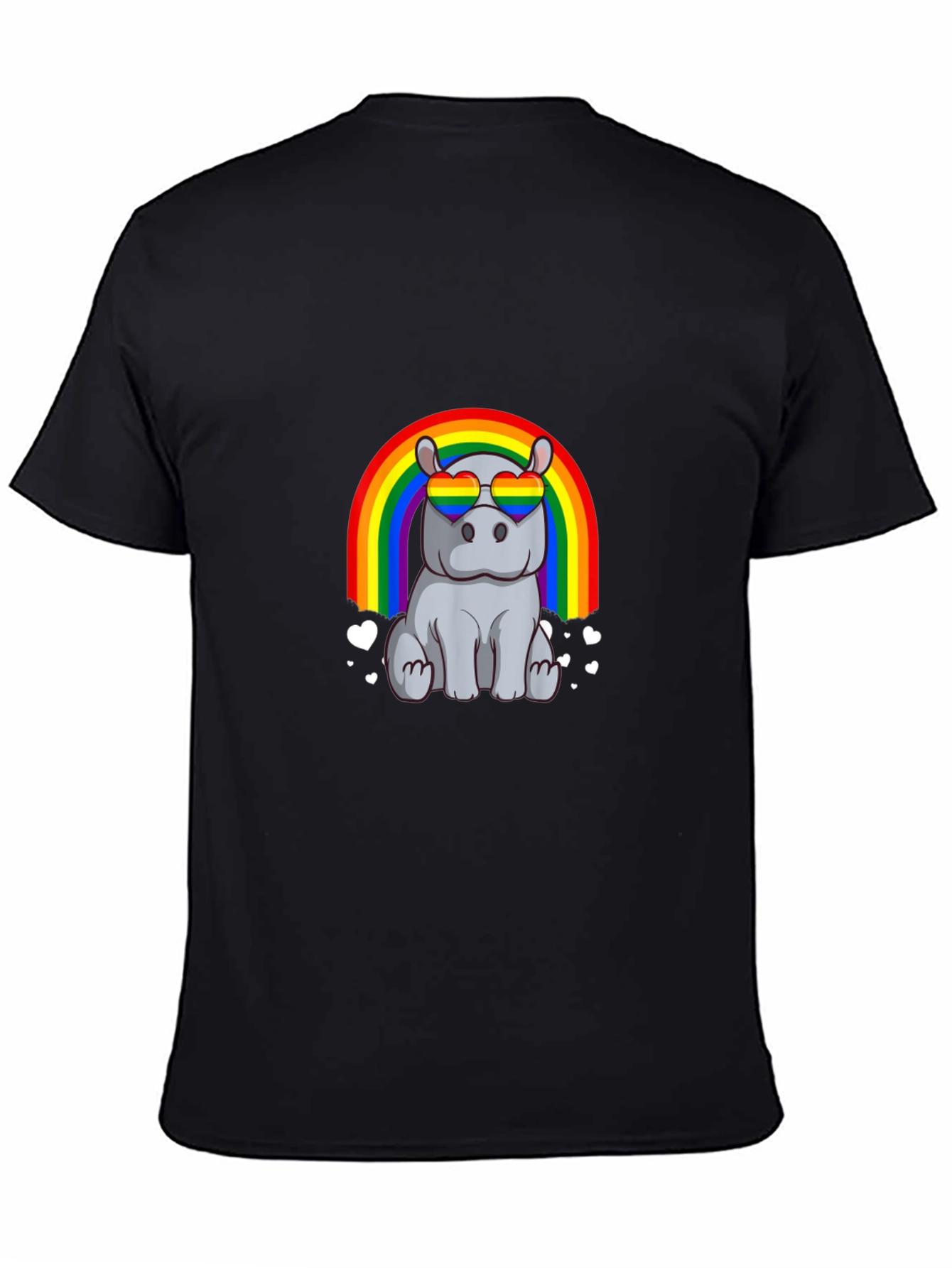 Hippo Rainbow LGBTQ Pride T-Shirt