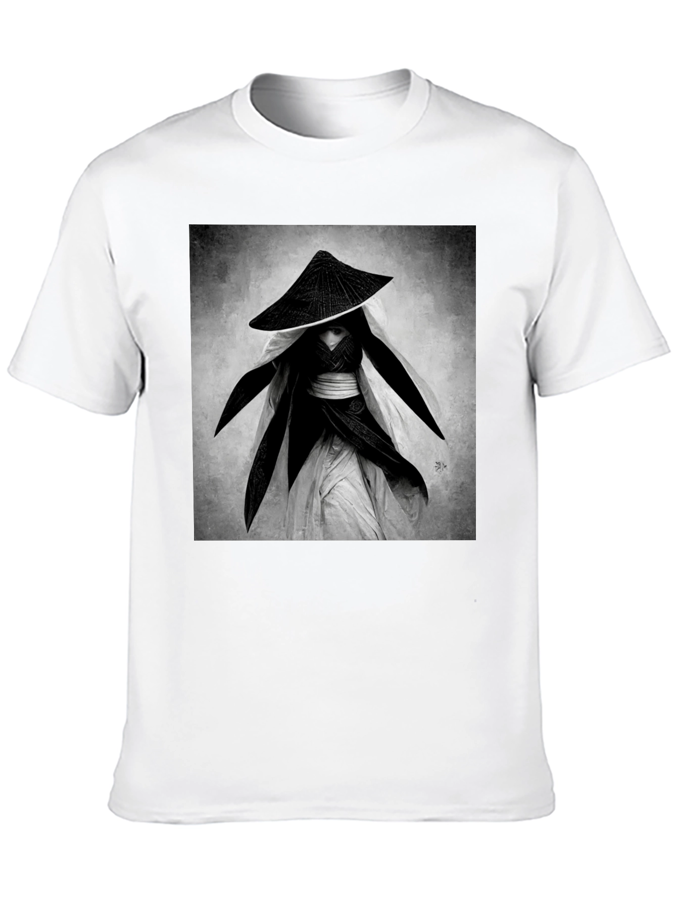 Samurai Warrior Graphic Tee - Black