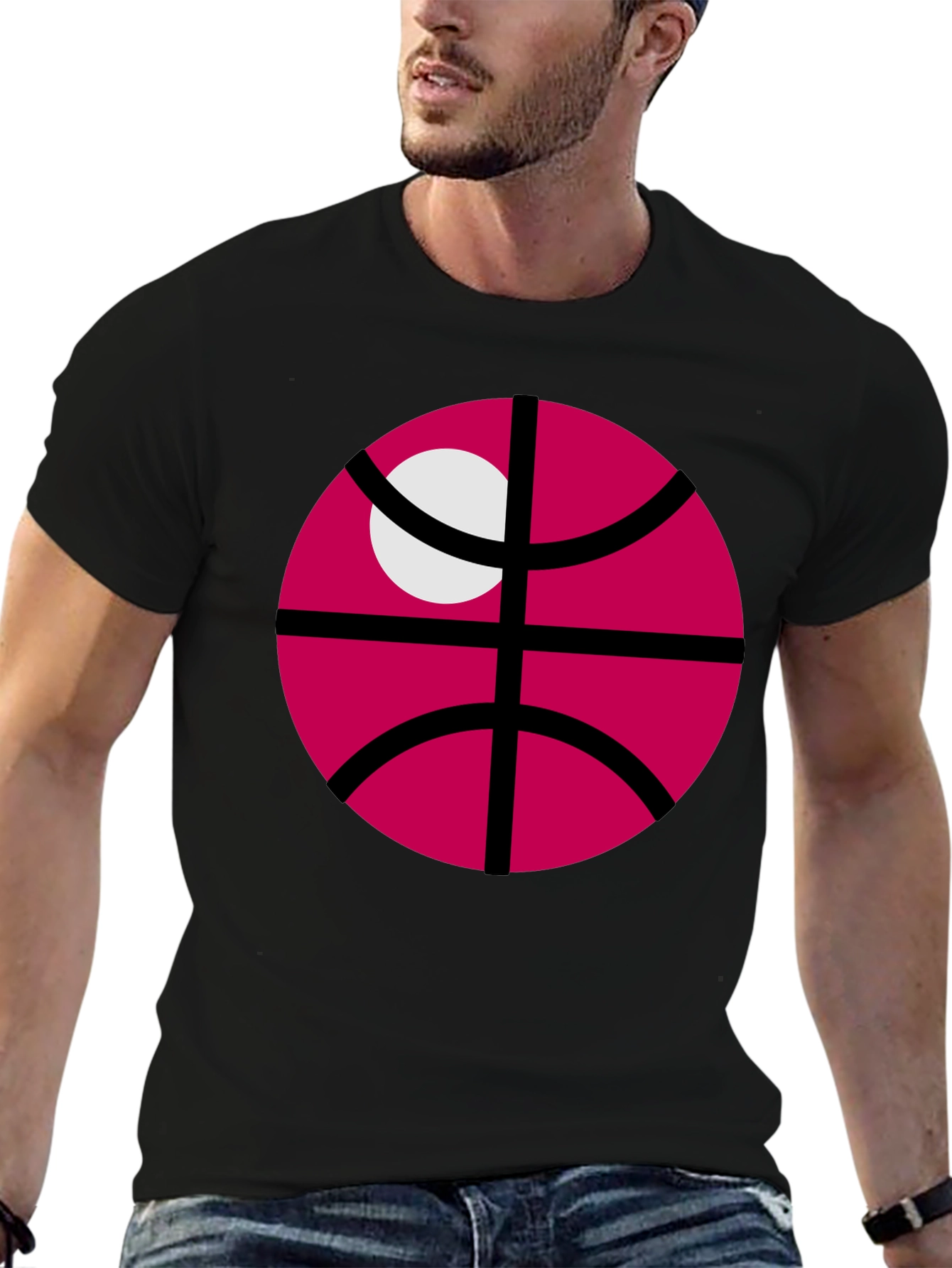 Crimson Basketball Graphic T-Shirt
