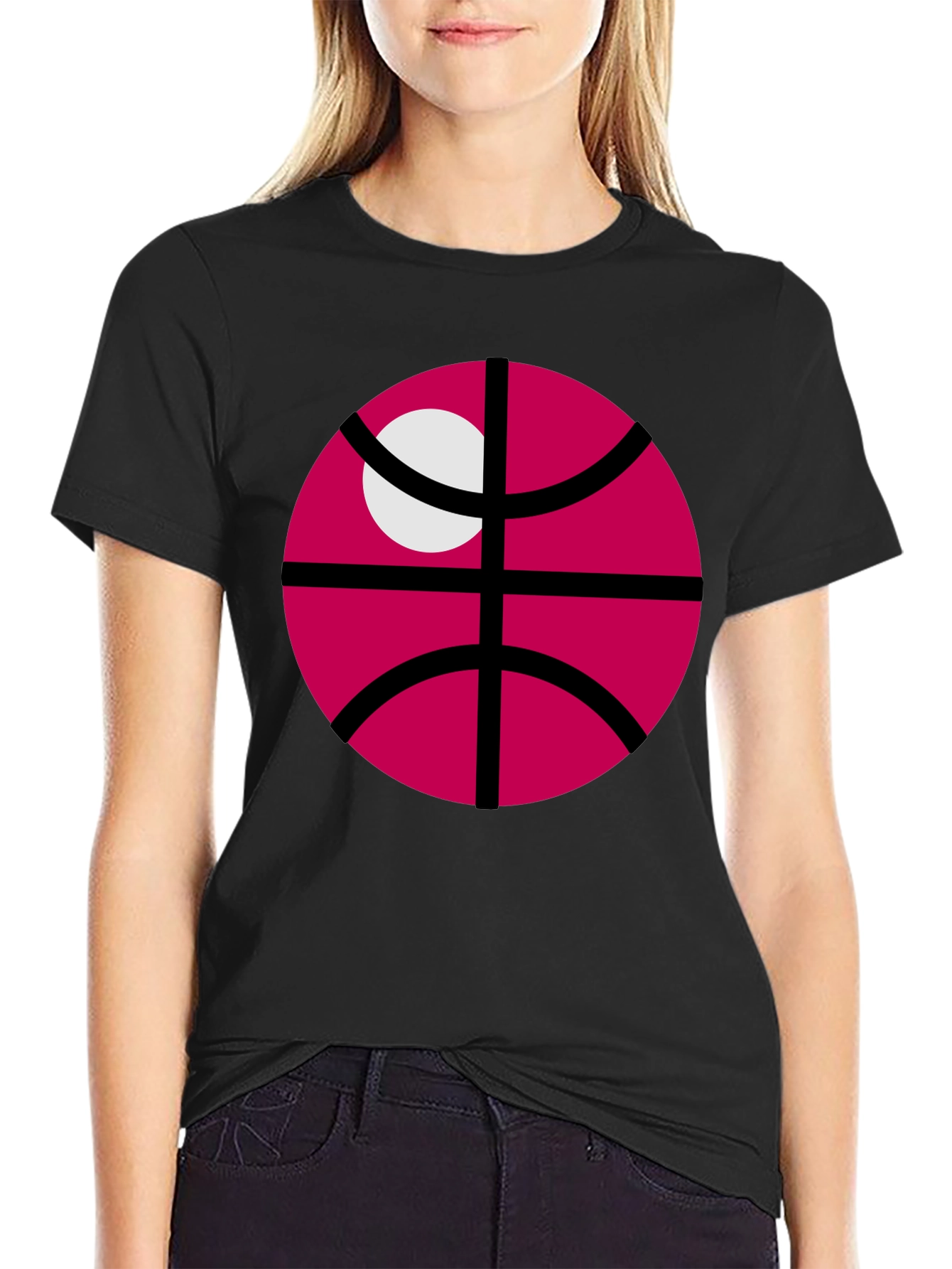 Crimson Basketball Graphic T-Shirt