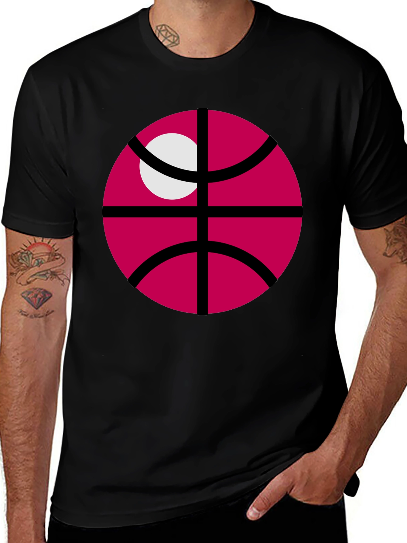 Crimson Basketball Graphic T-Shirt