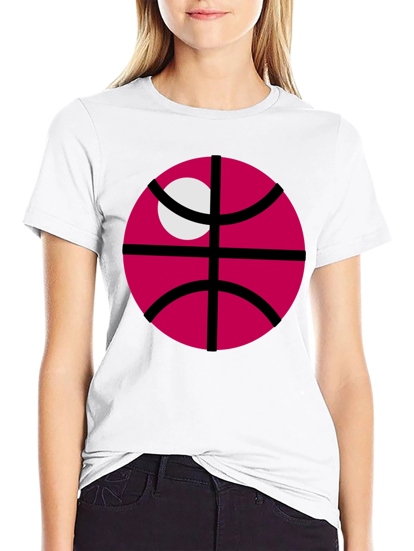 Crimson Basketball Graphic T-Shirt