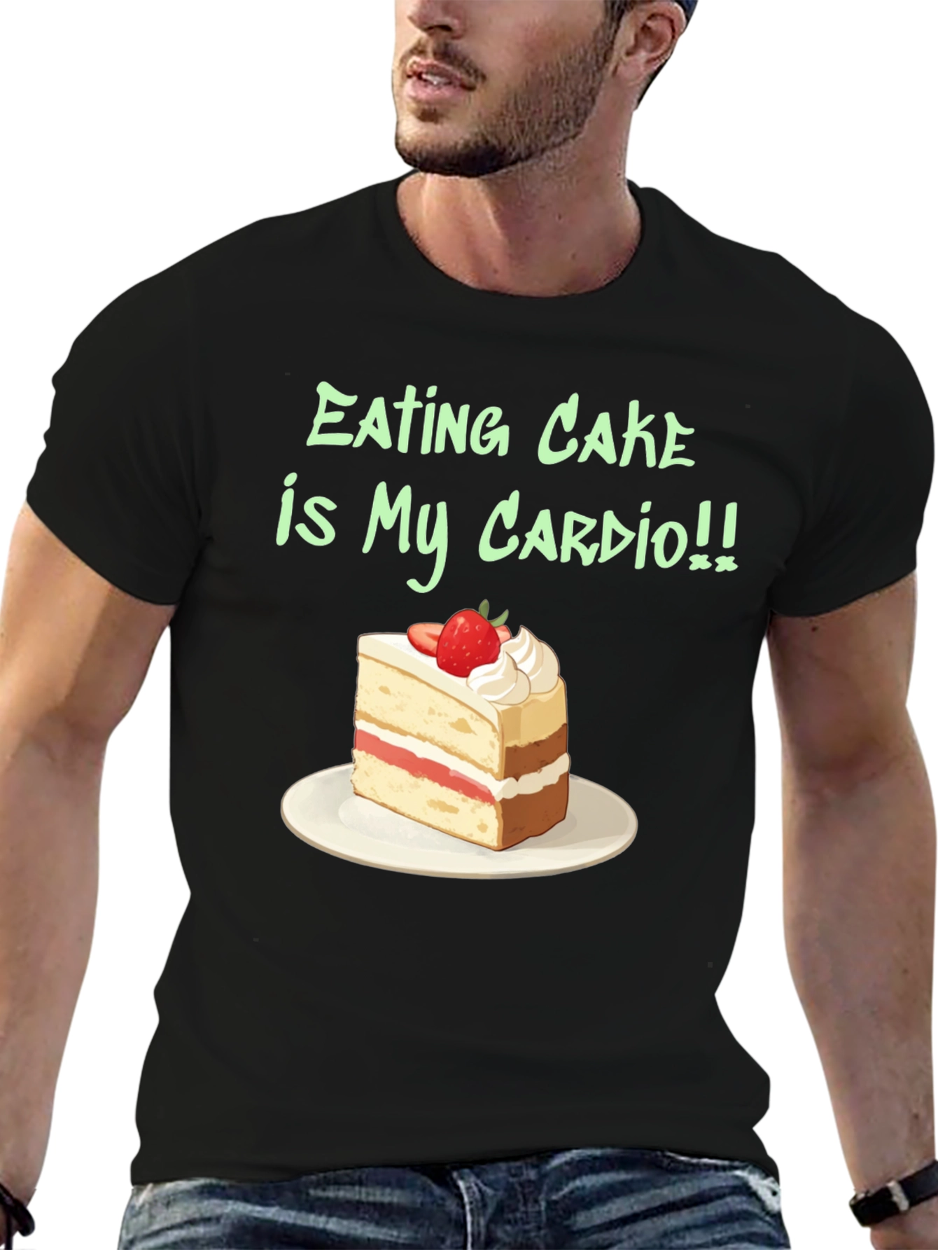 Eating Cake is My Cardio Graphic Tee