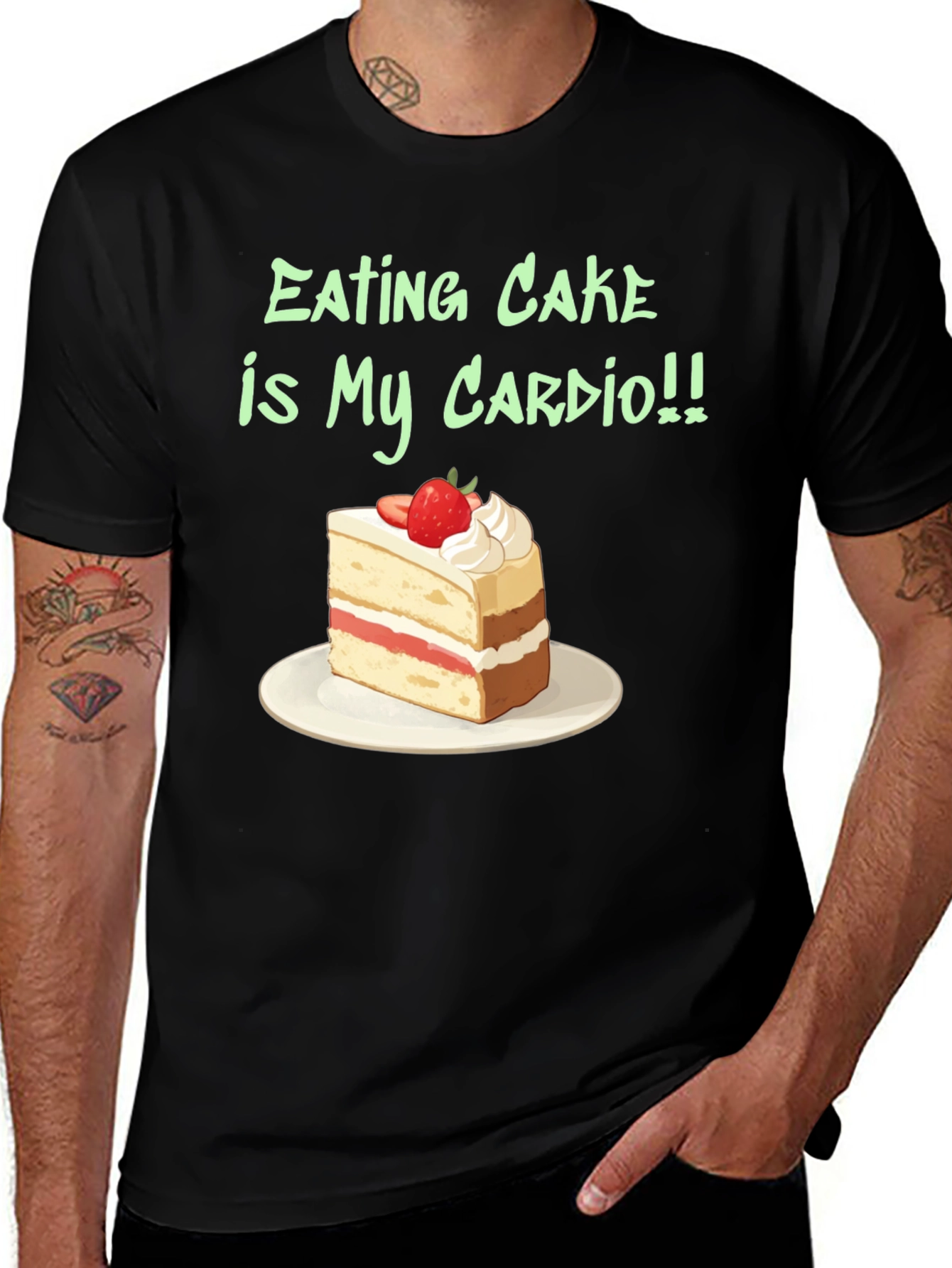 Eating Cake is My Cardio Graphic Tee
