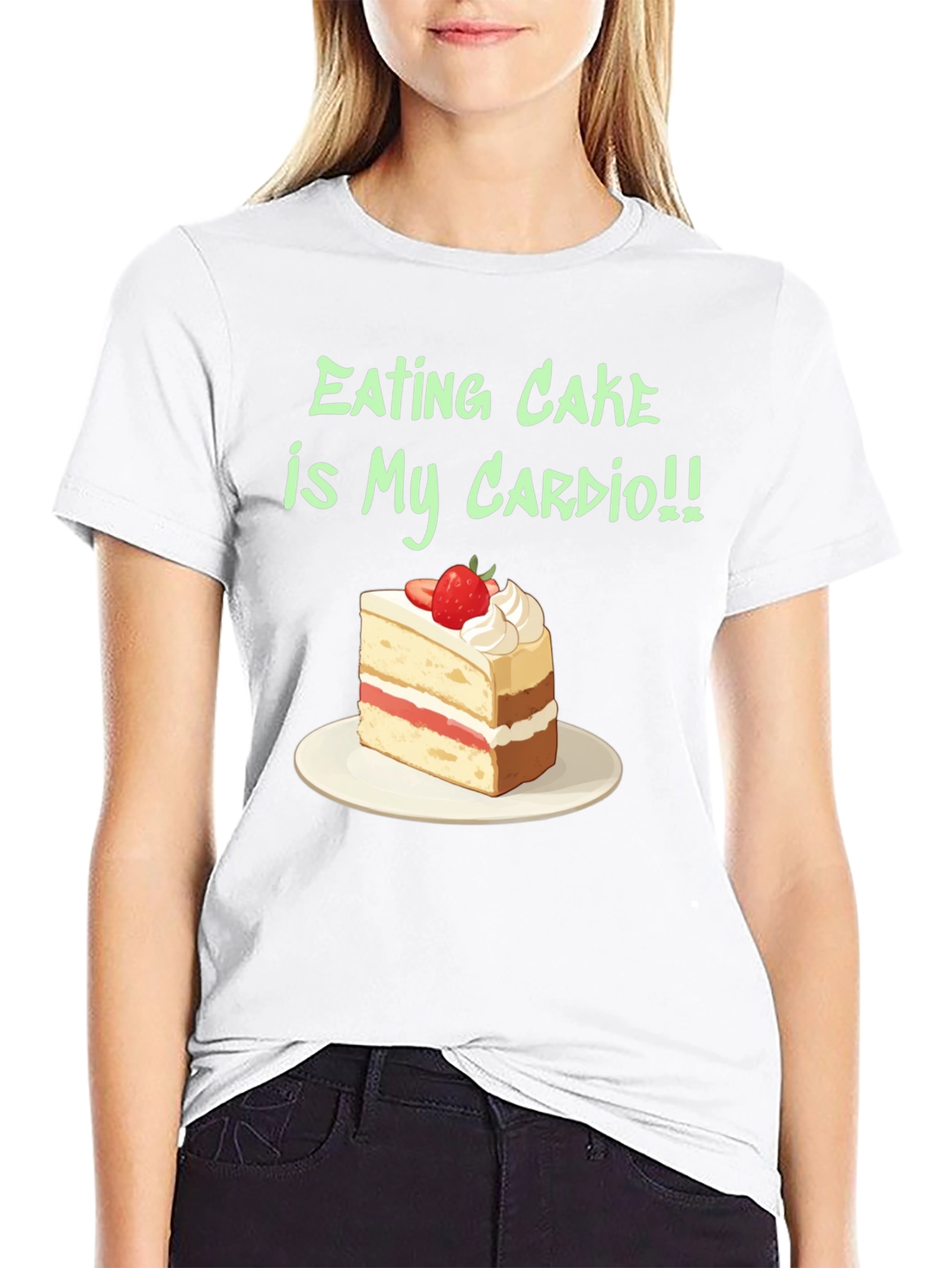 Eating Cake is My Cardio Graphic Tee