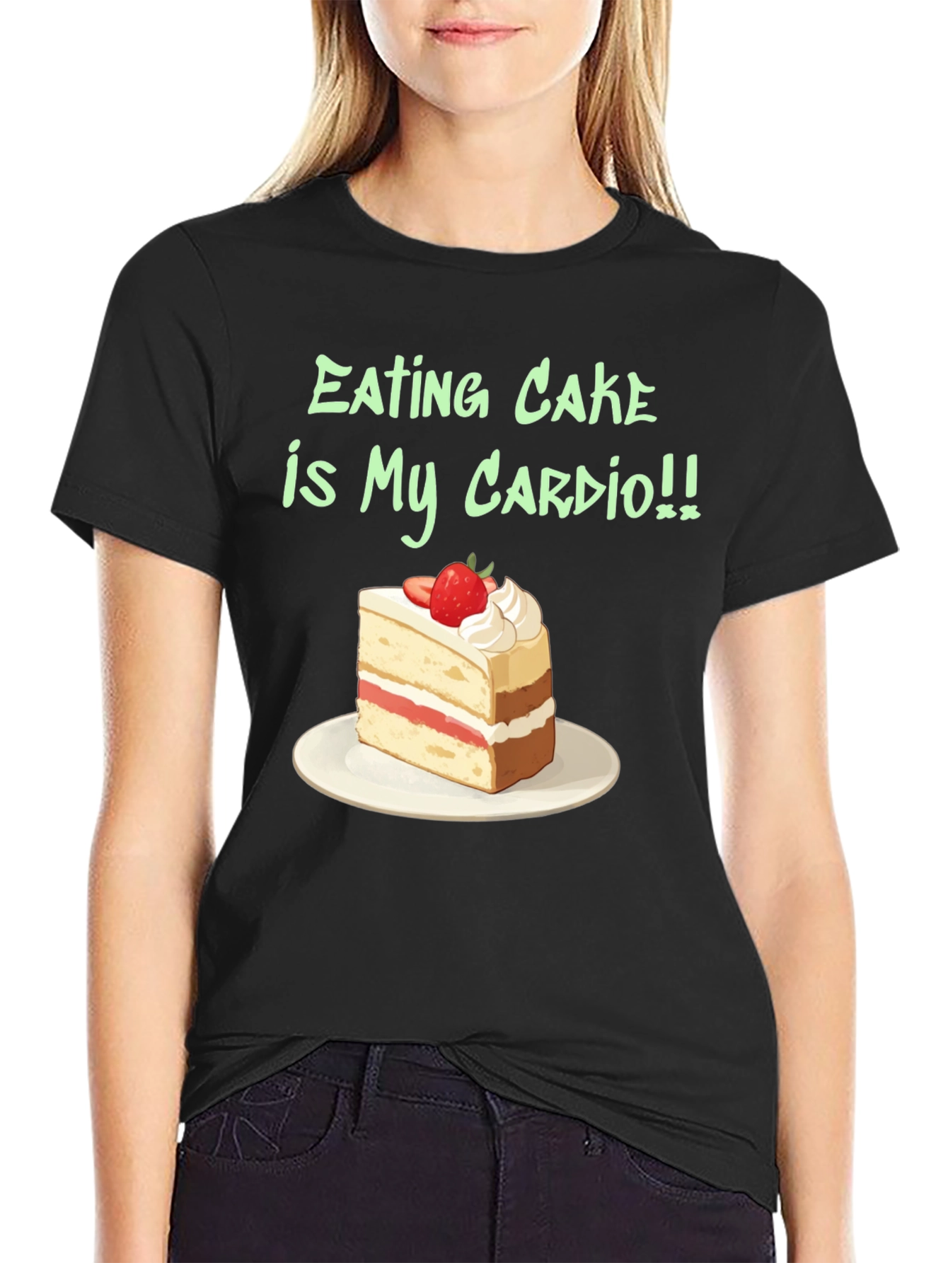 Eating Cake is My Cardio Graphic Tee