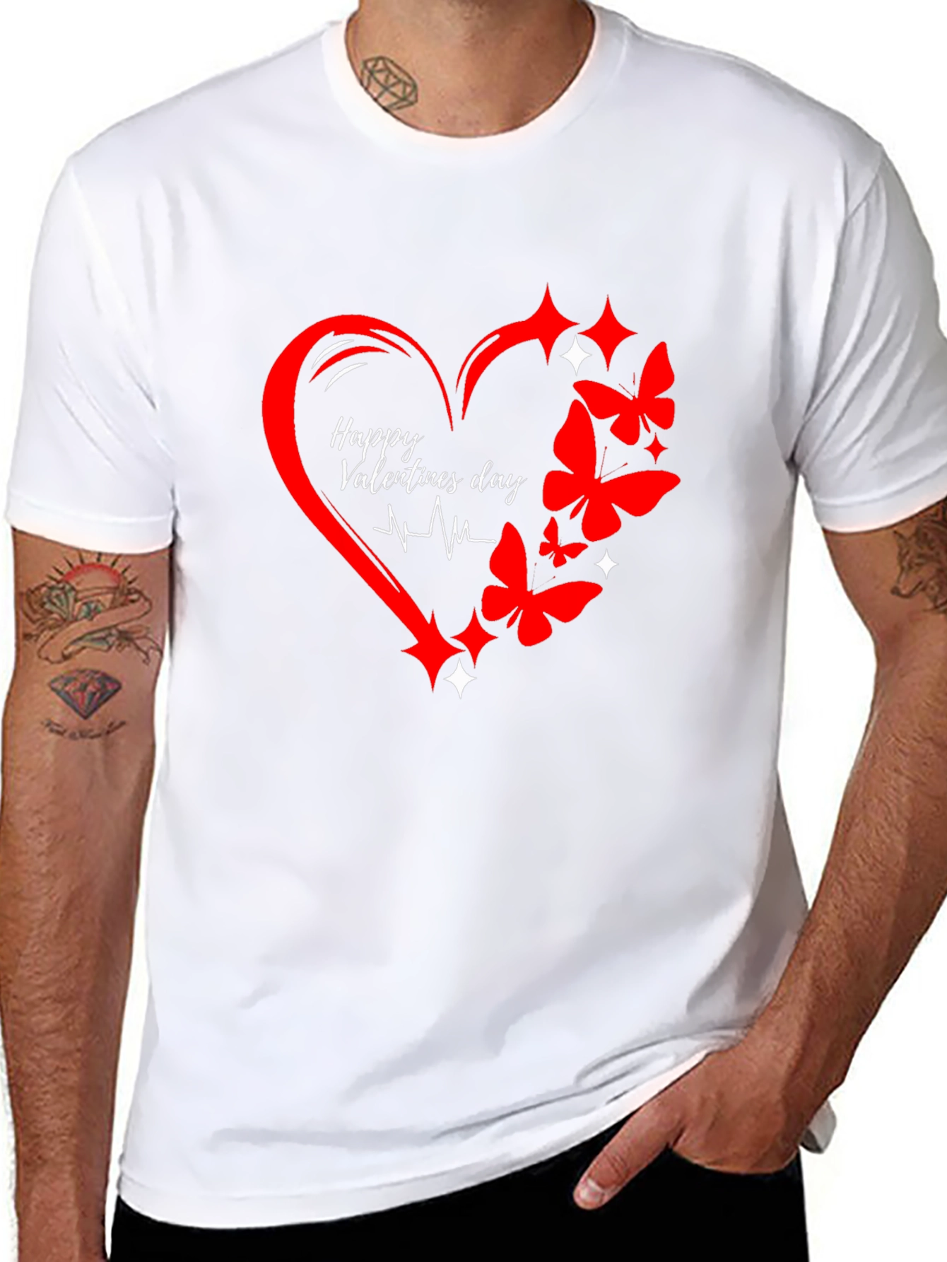Happy Valentines Day Heart Graphic Tee