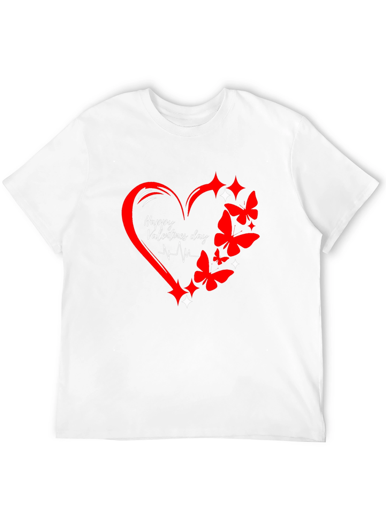 Happy Valentines Day Heart Graphic Tee