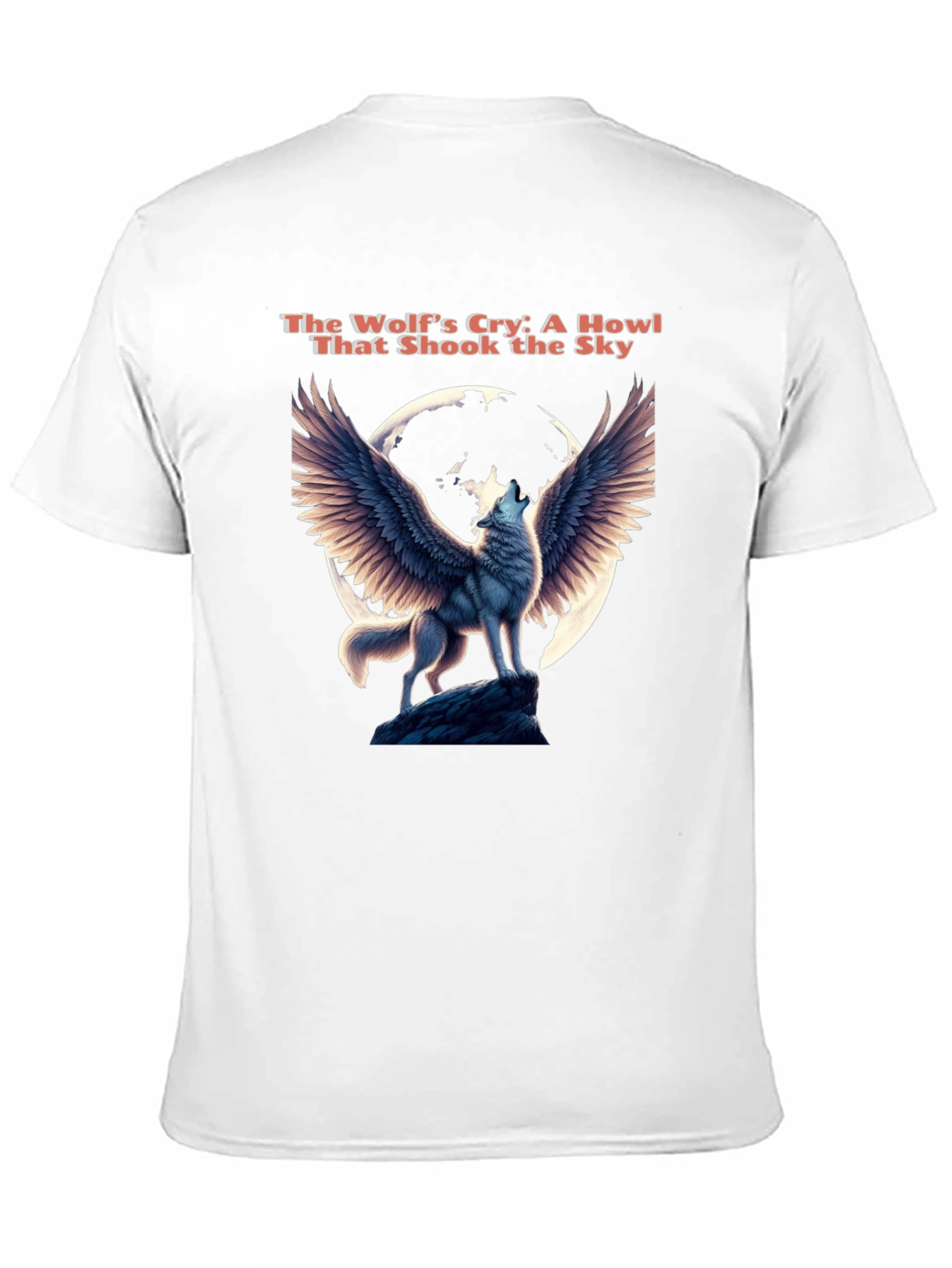 Winged Wolf Howl Graphic Tee