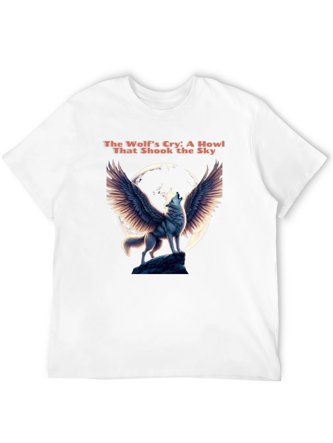Winged Wolf Howl Graphic Tee