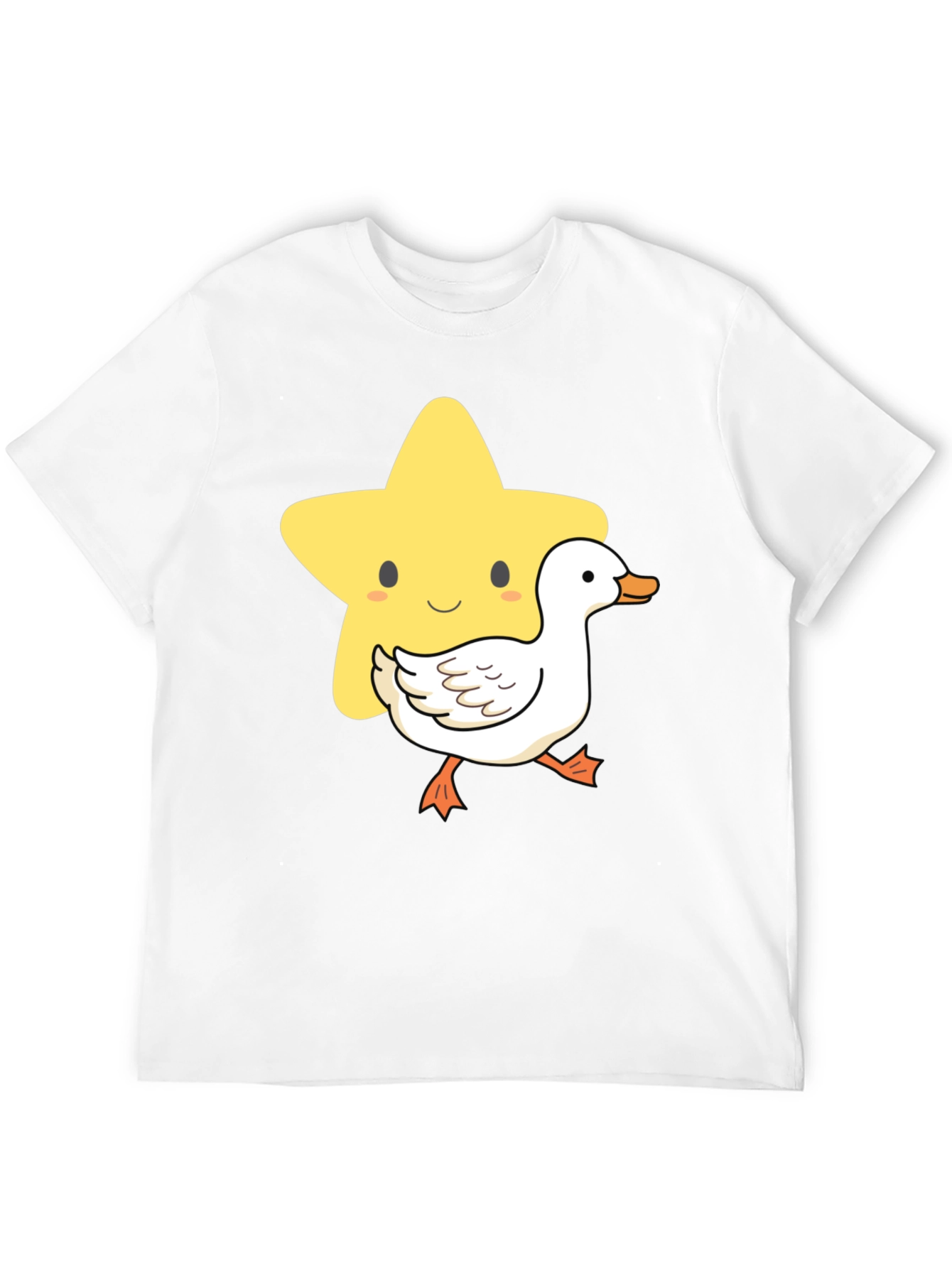 Cute Star and Duck Graphic T-Shirt