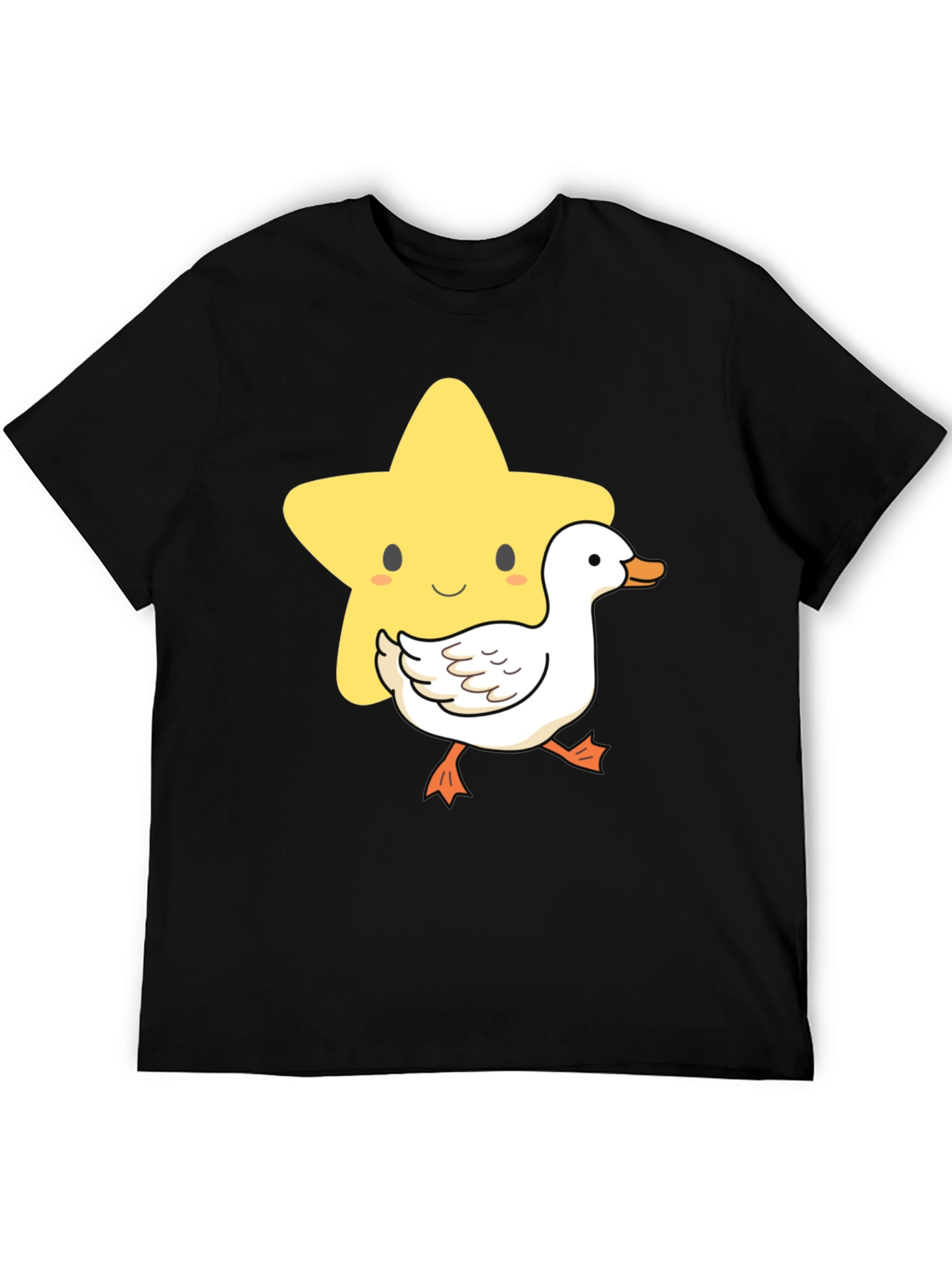 Cute Star and Duck Graphic T-Shirt