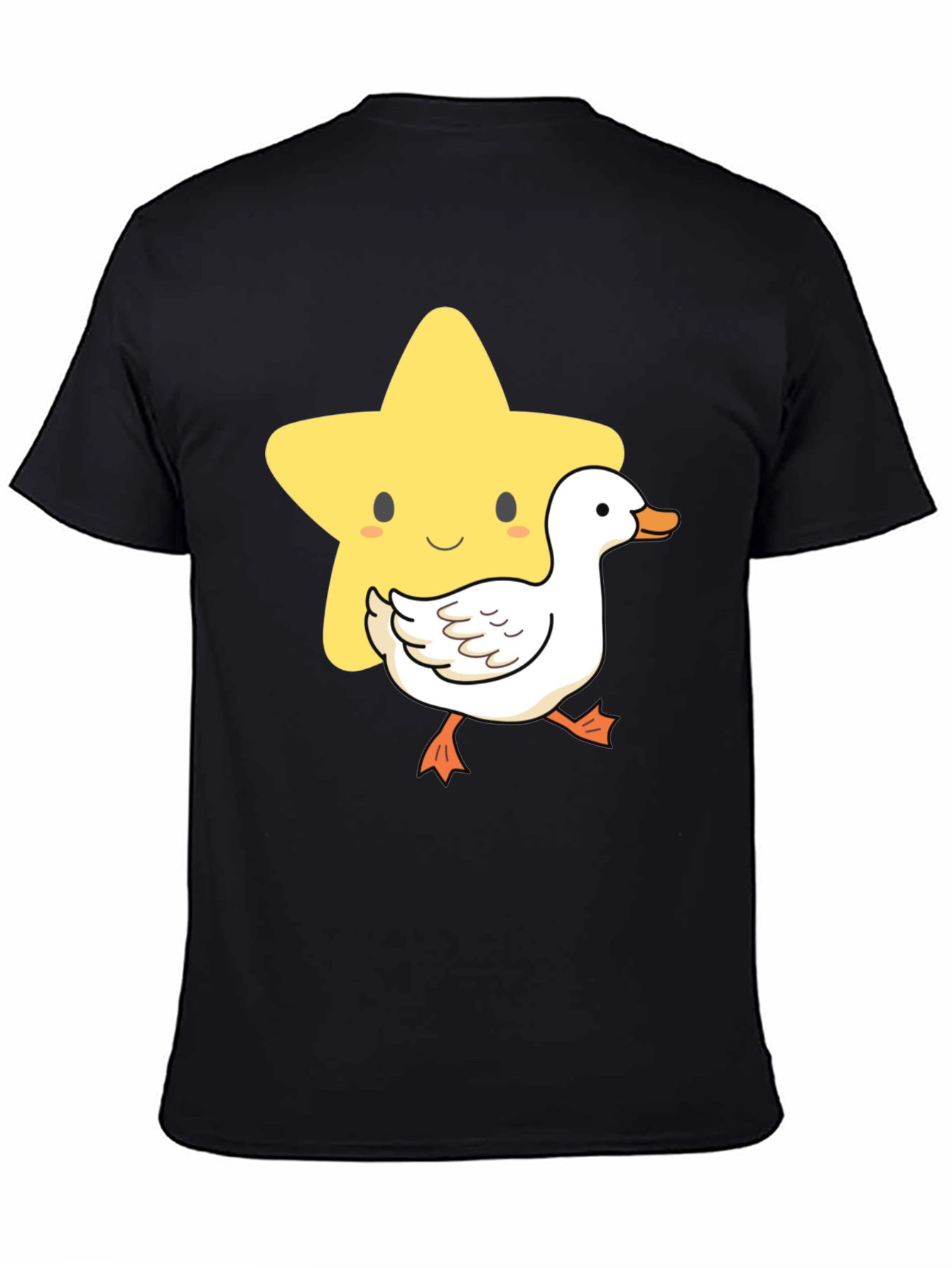 Cute Star and Duck Graphic T-Shirt